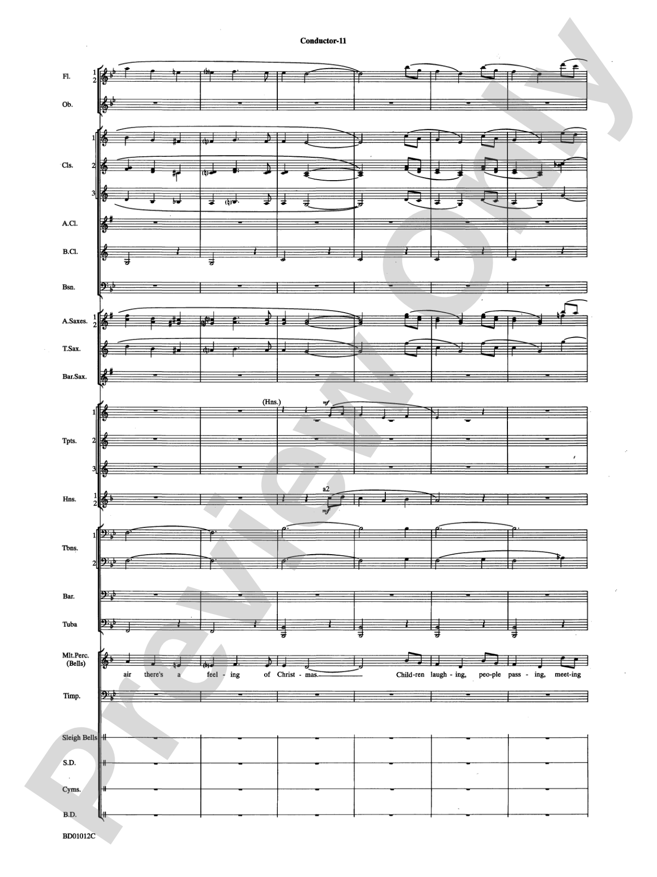 Christmas "Pop" Sing Along (for Concert Band with Audience Participation): Concert Band Conductor Score & Parts