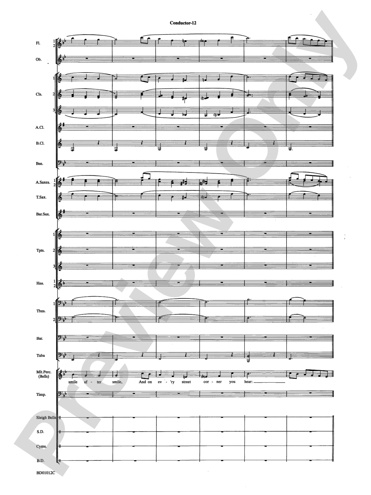 Christmas "Pop" Sing Along (for Concert Band with Audience Participation): Concert Band Conductor Score & Parts