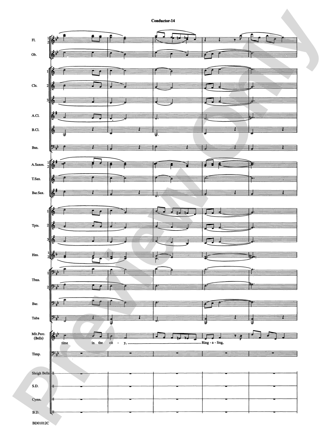 Christmas "Pop" Sing Along (for Concert Band with Audience Participation): Concert Band Conductor Score & Parts