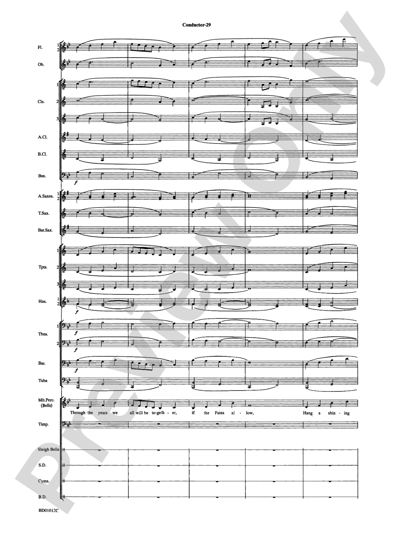 Christmas "Pop" Sing Along (for Concert Band with Audience Participation): Concert Band Conductor Score & Parts