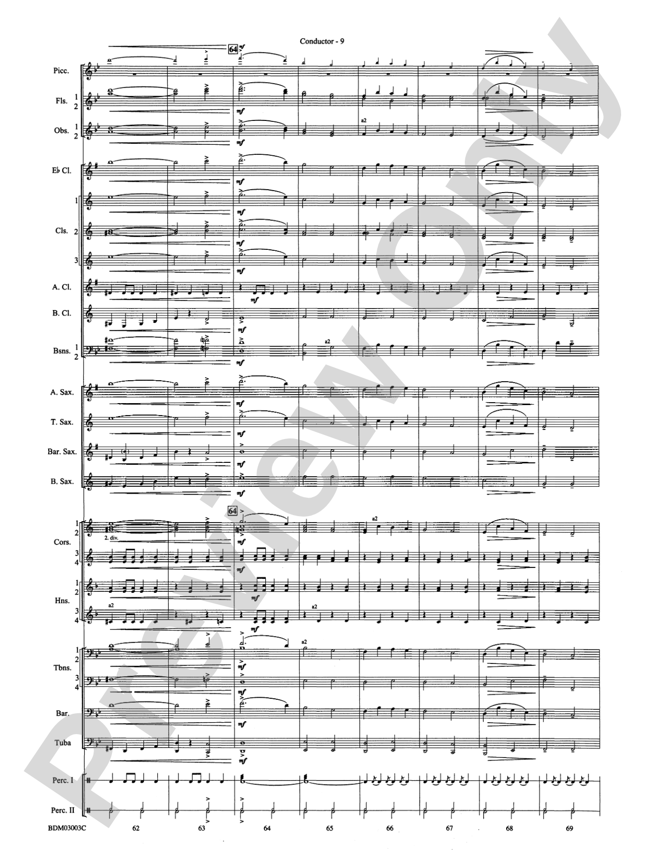 The Pride of the Wolverines: Concert Band Conductor Score & Parts