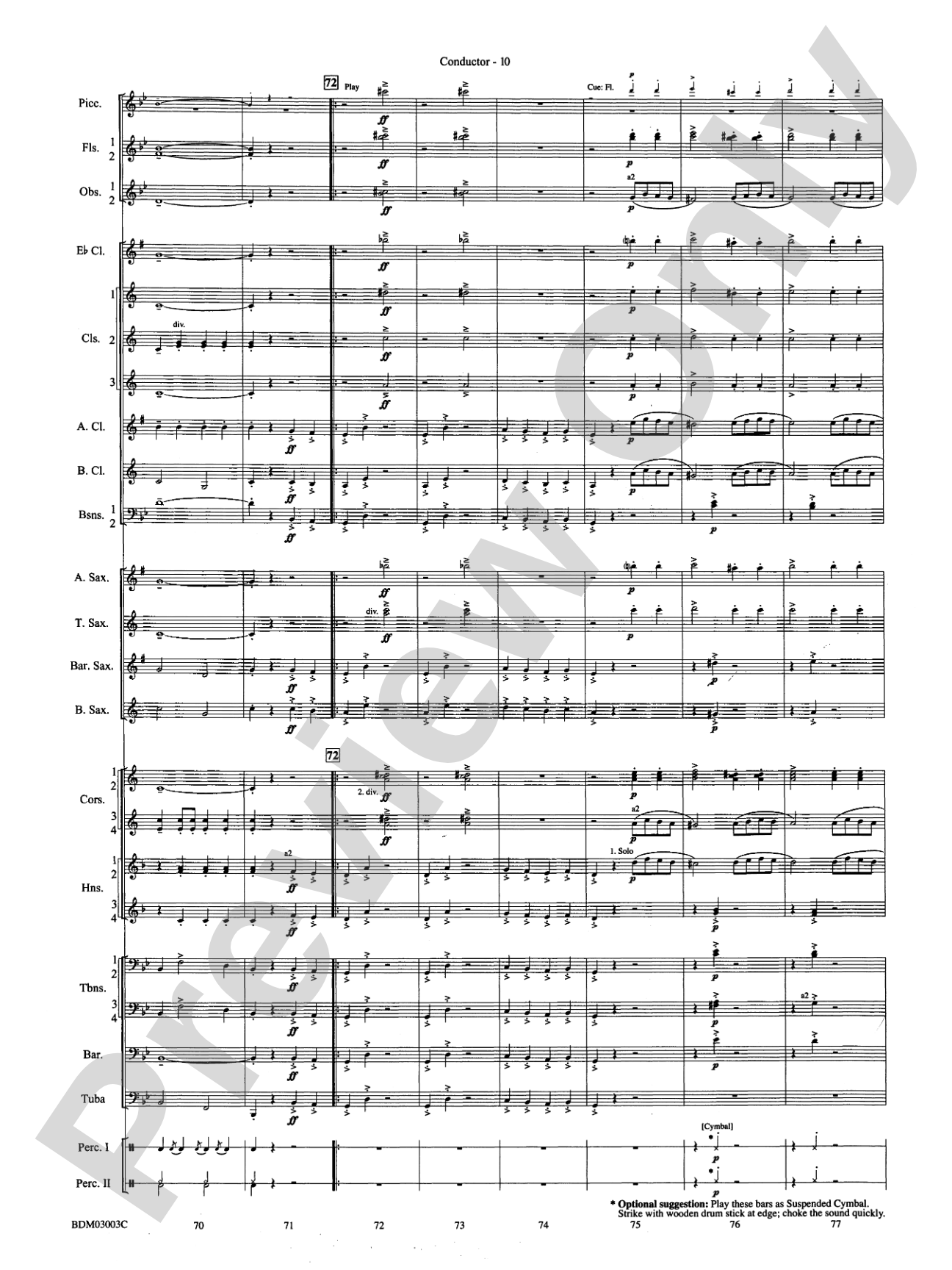 The Pride of the Wolverines: Concert Band Conductor Score & Parts