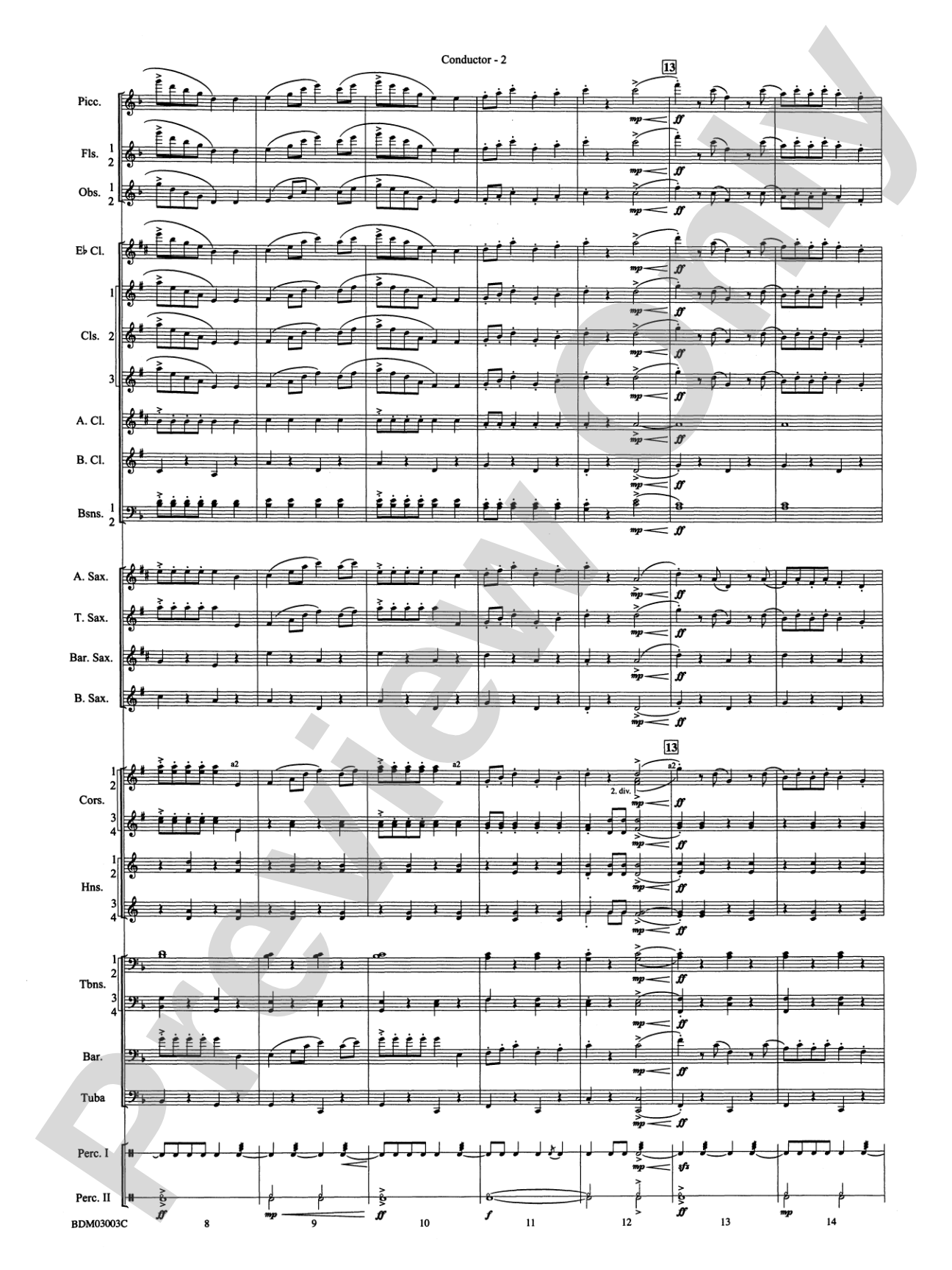 The Pride of the Wolverines: Concert Band Conductor Score & Parts