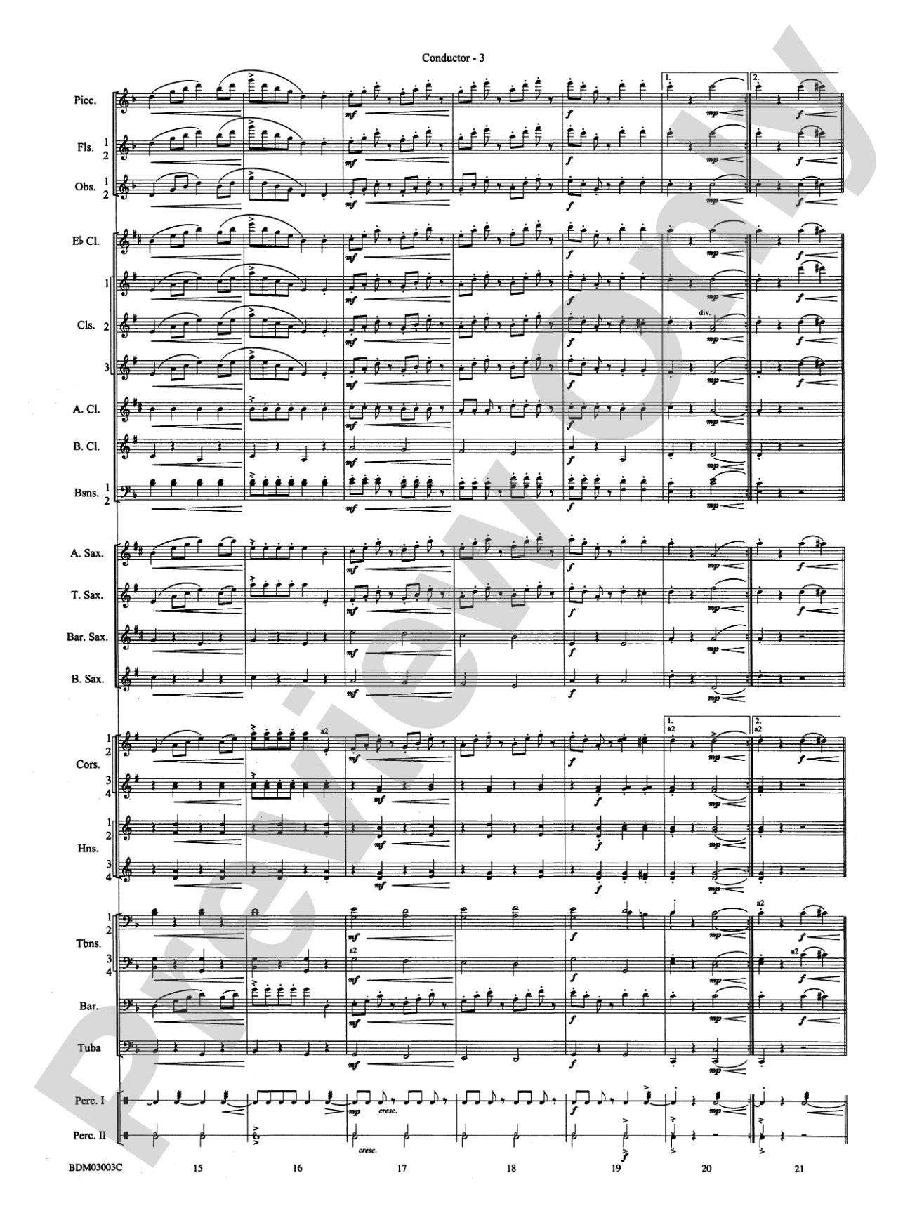 The Pride of the Wolverines: Concert Band Conductor Score & Parts