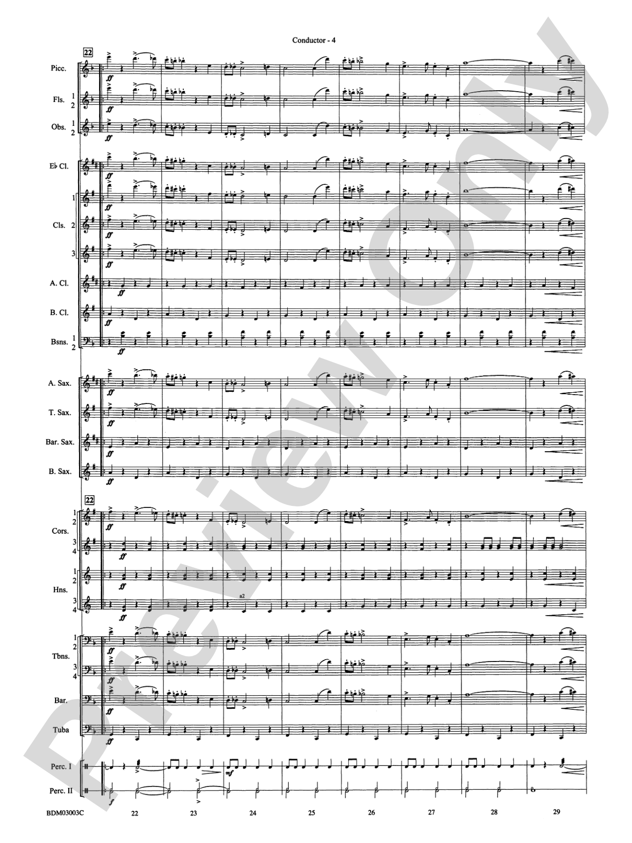 The Pride of the Wolverines: Concert Band Conductor Score & Parts
