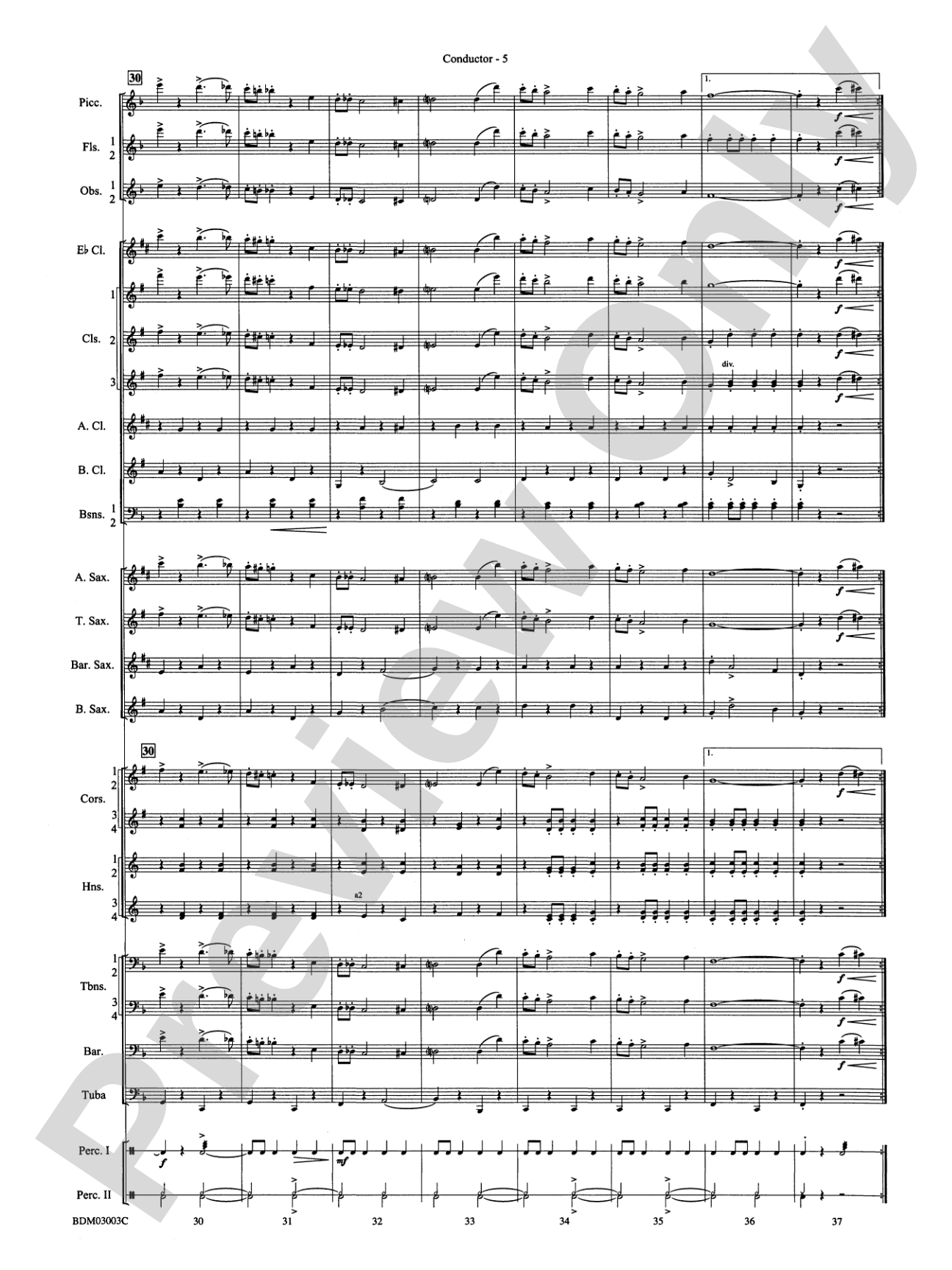 The Pride of the Wolverines: Concert Band Conductor Score & Parts