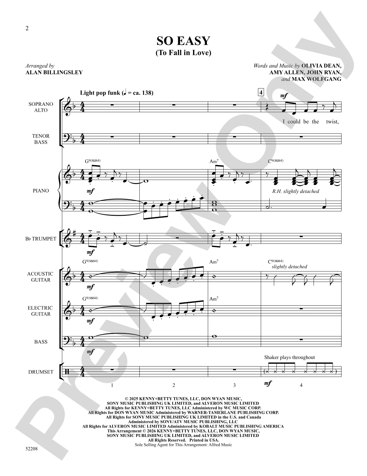 So Easy: Choral SoundPax Digital Download