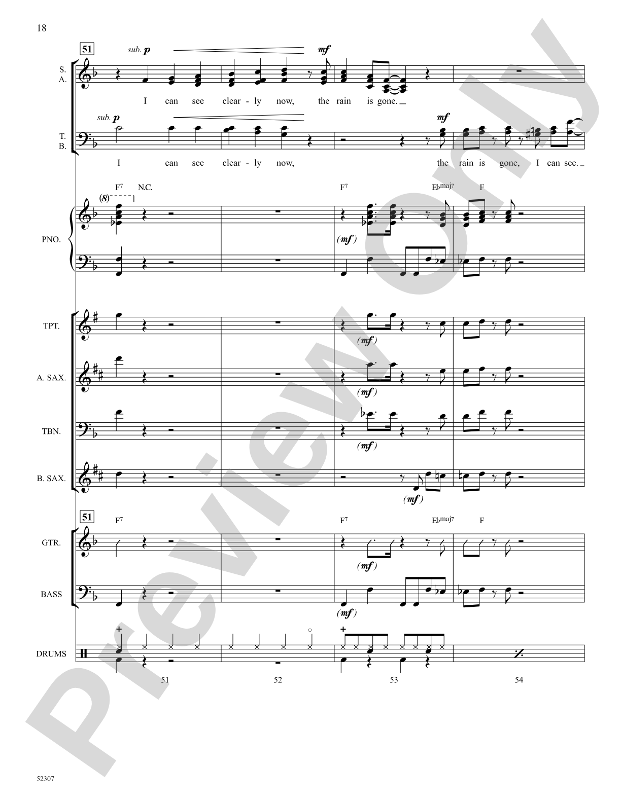 I Can See Clearly Now: Choral SoundPax Digital Download