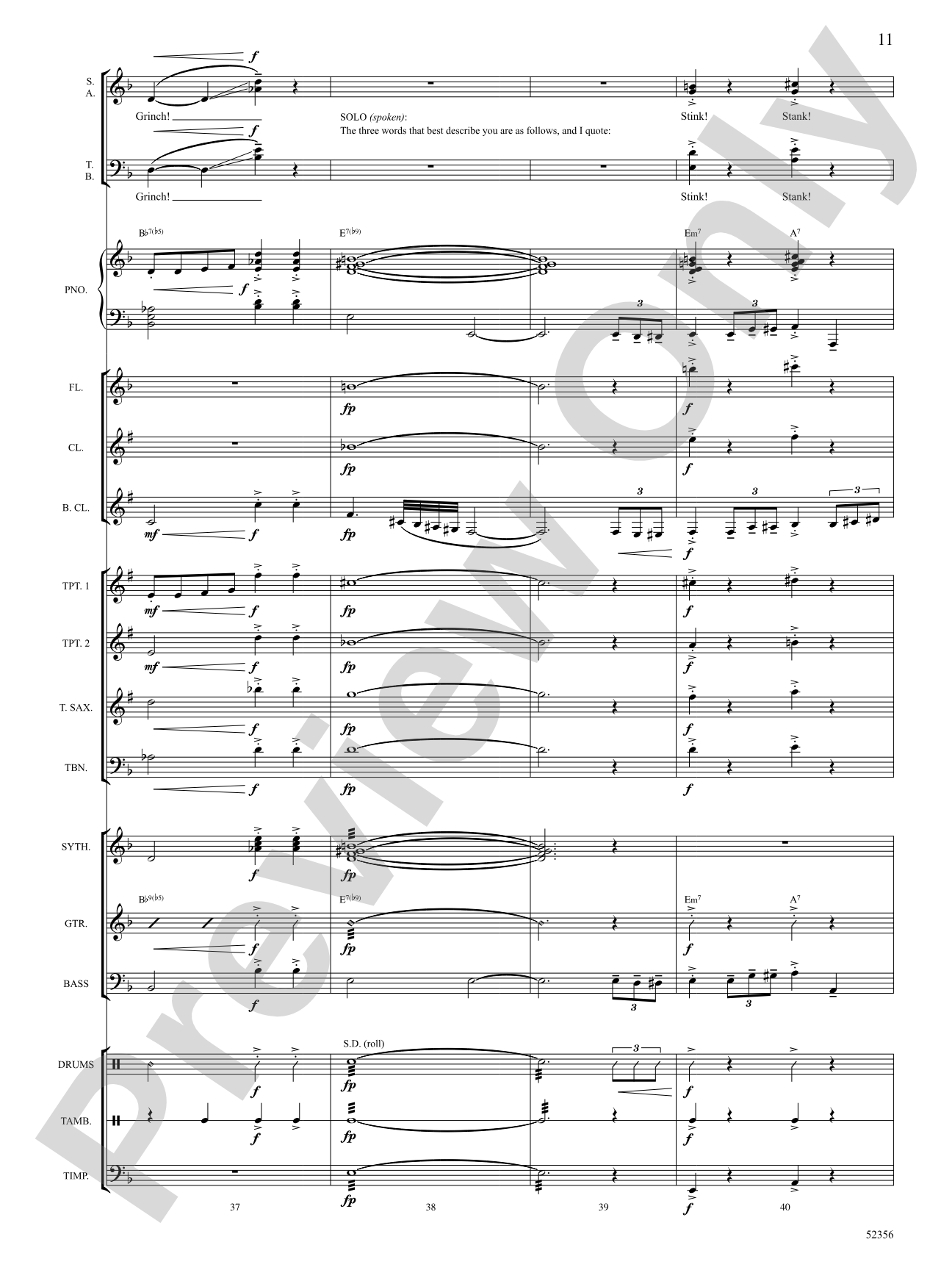 YOU'RE A MEAN ONE MR GRINCH/DIG SPX: Choral SoundPax Digital Download