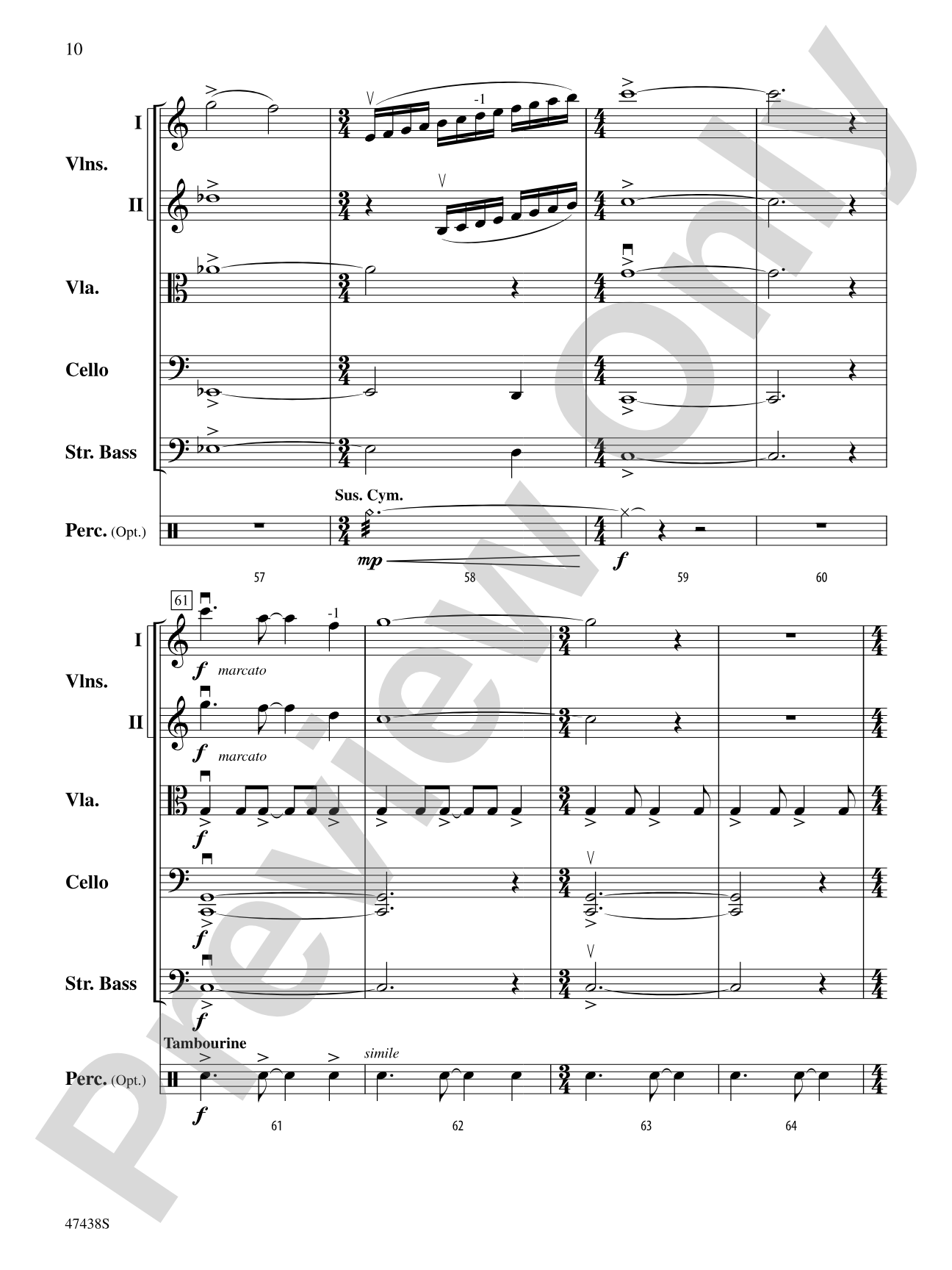 Jambo: String Orchestra Conductor Score & Parts