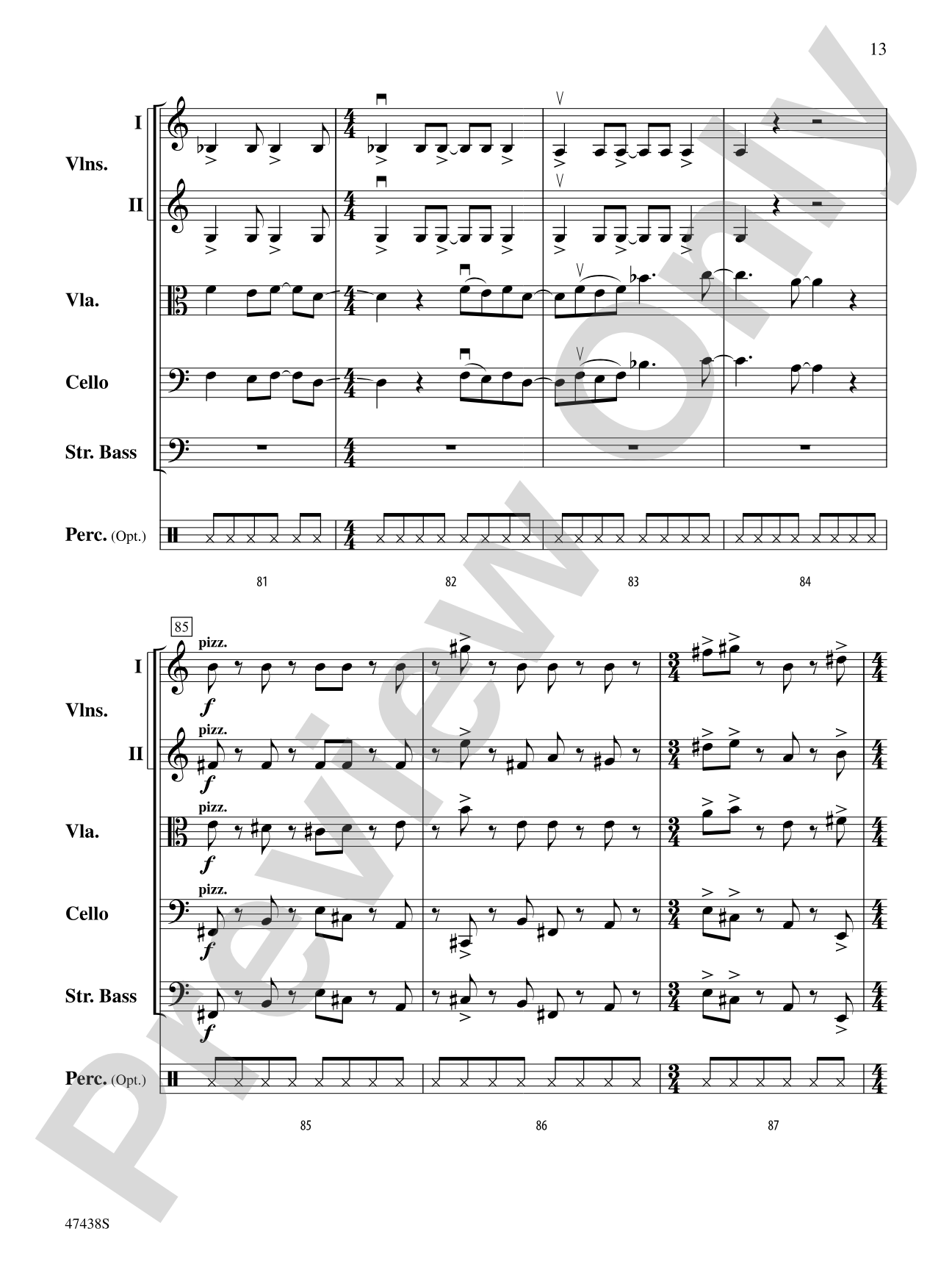 Jambo: String Orchestra Conductor Score & Parts