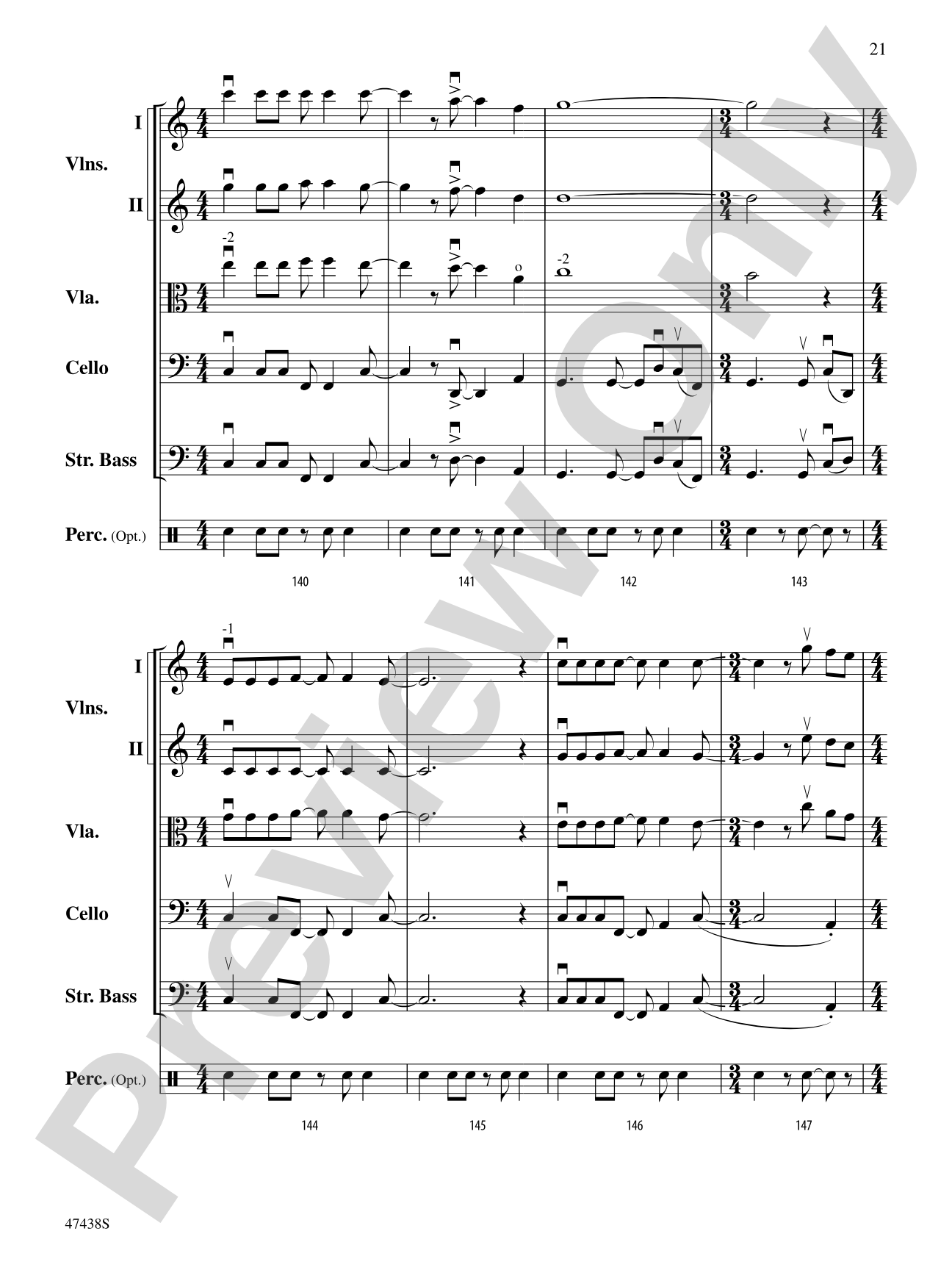 Jambo: String Orchestra Conductor Score & Parts