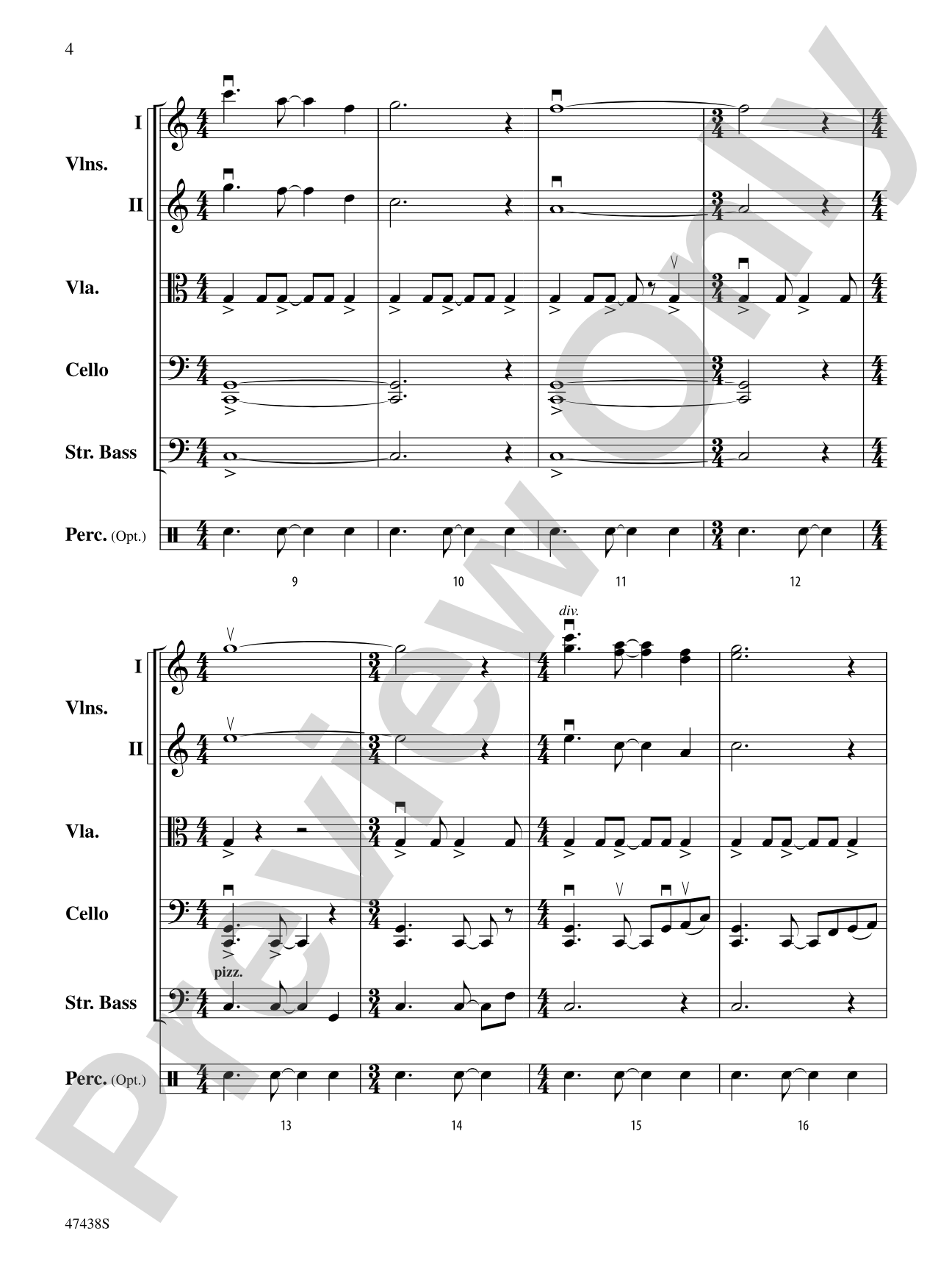Jambo: String Orchestra Conductor Score & Parts
