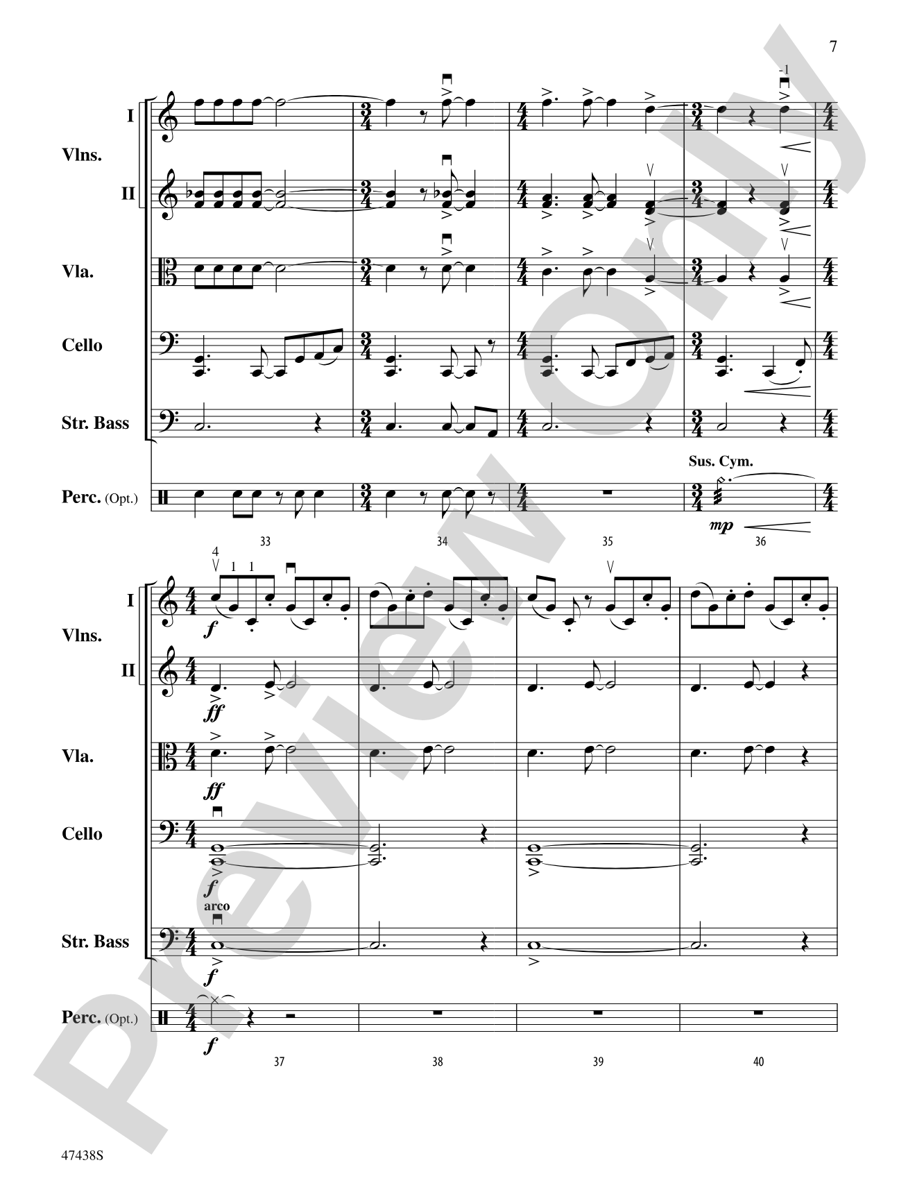 Jambo: String Orchestra Conductor Score & Parts