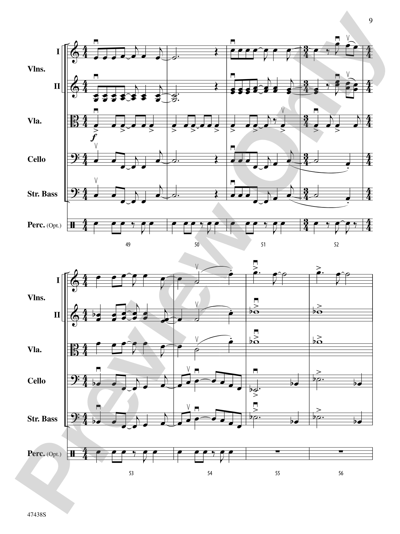 Jambo: String Orchestra Conductor Score & Parts