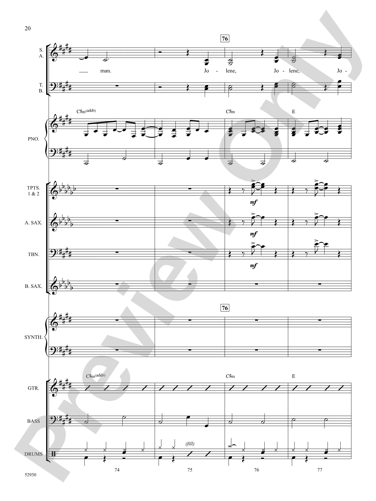 A Dolly Parton Portrait: Choral SoundPax