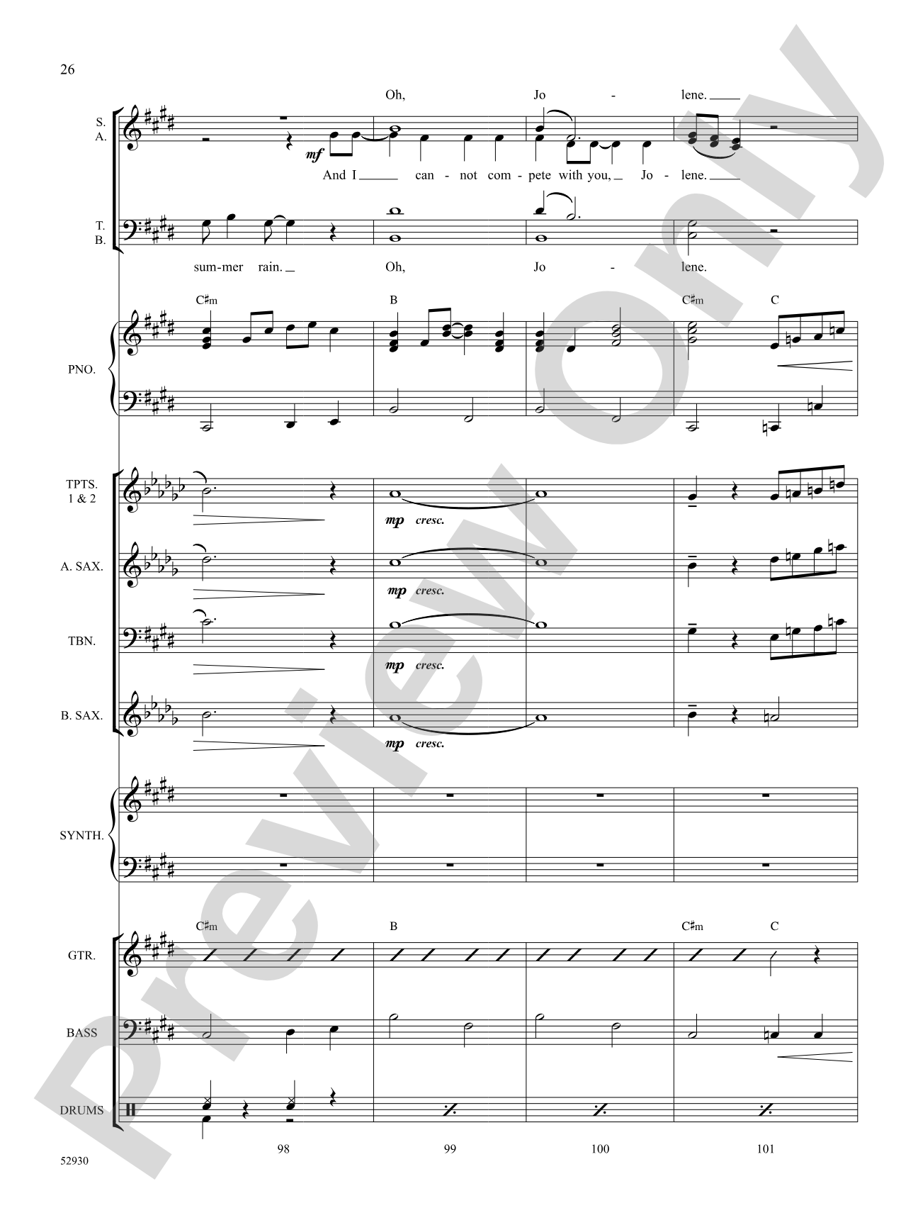 A Dolly Parton Portrait: Choral SoundPax