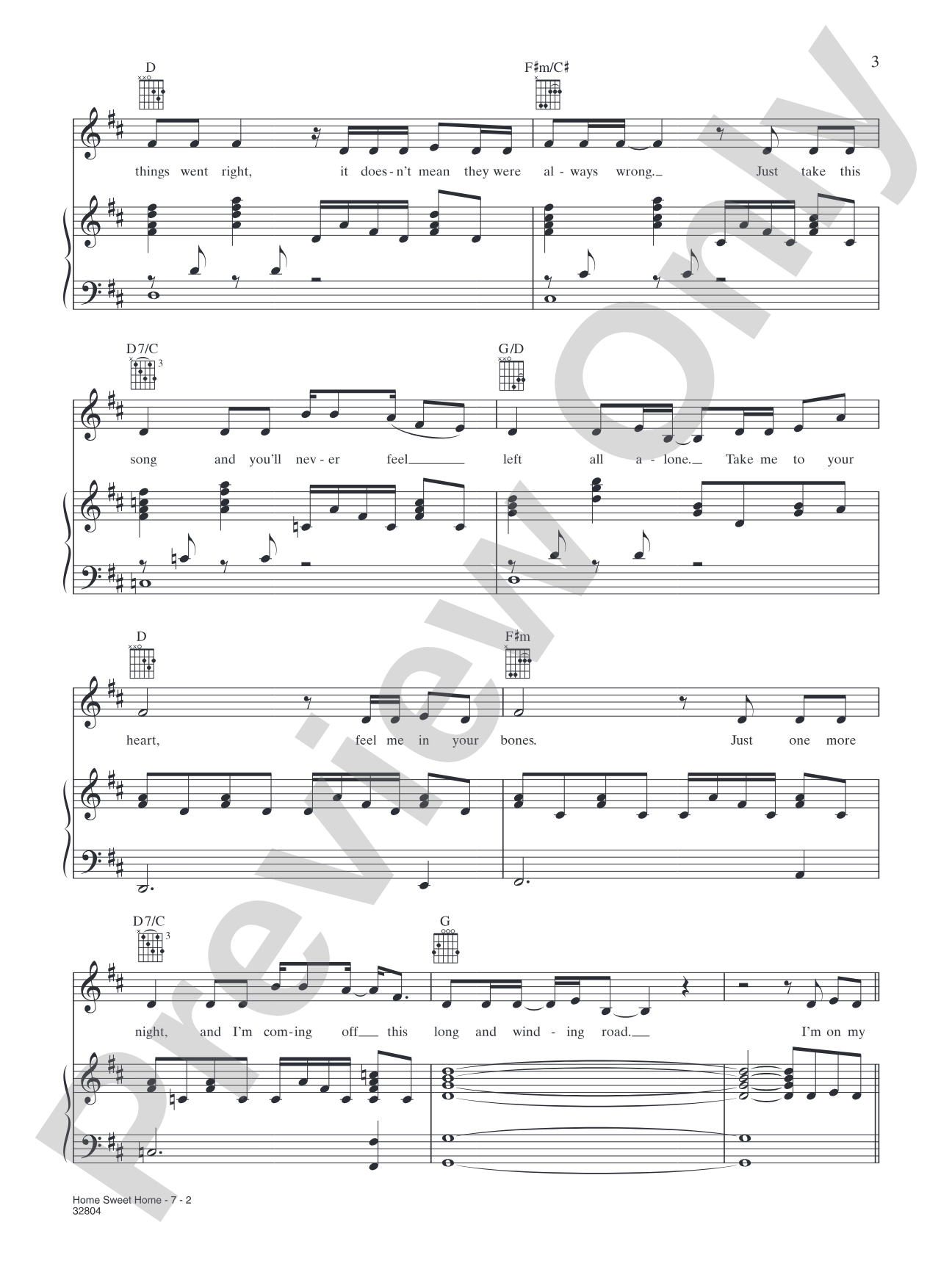 Home Sweet Home: Piano/Vocal/Chords