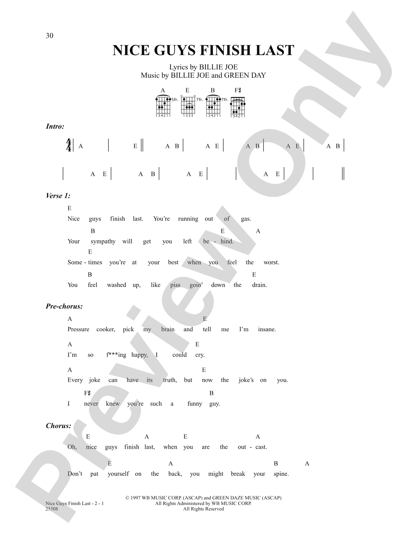 Nice Guys Finish Last: Strum and Sing