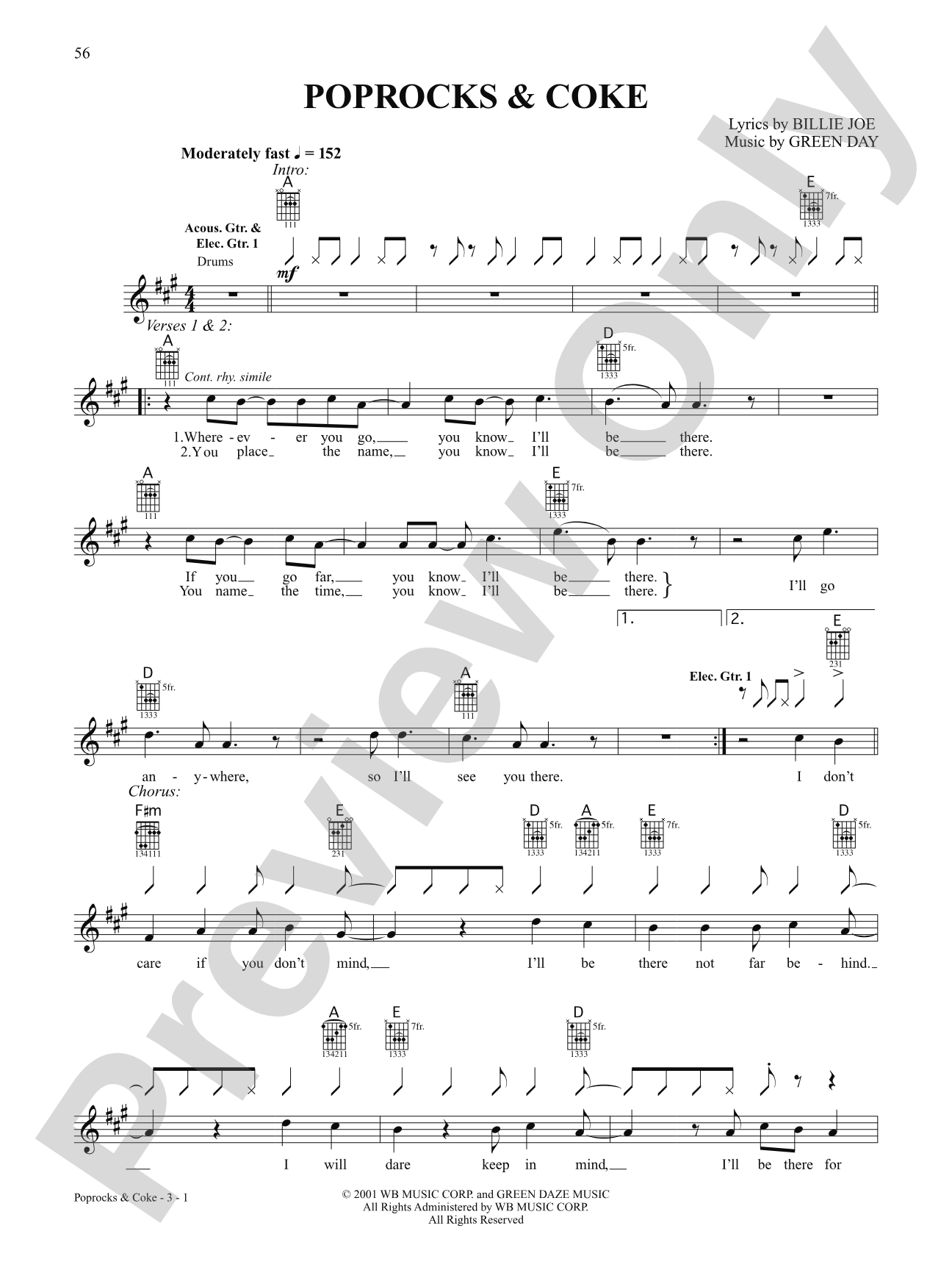 Poprocks & Coke: Authentic Guitar TAB