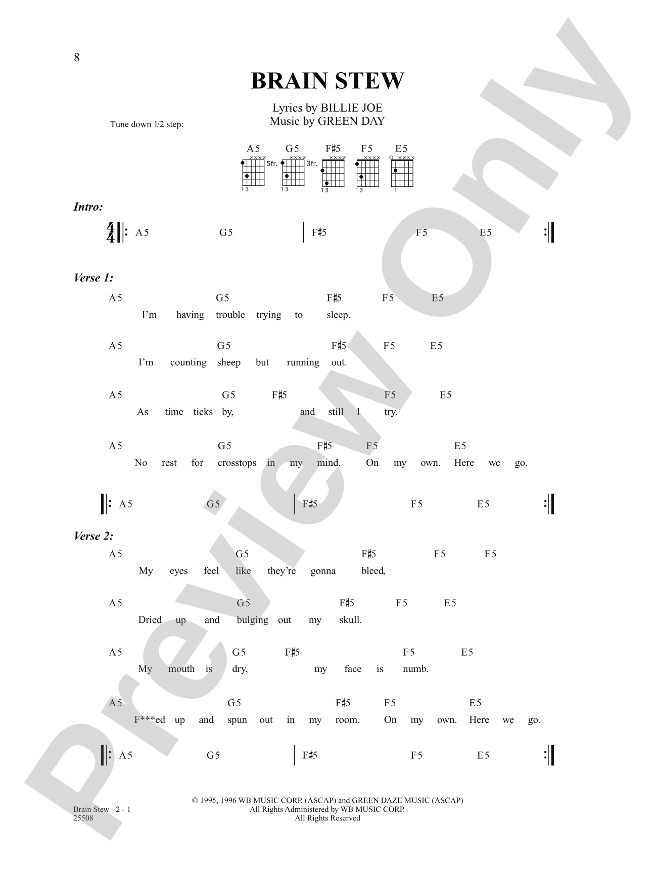 Brain Stew: Strum and Sing