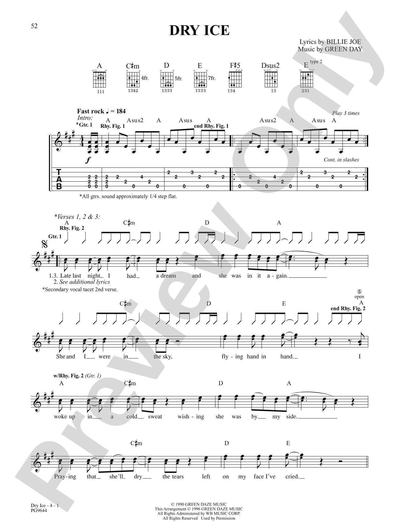 Dry Ice: Authentic Guitar TAB