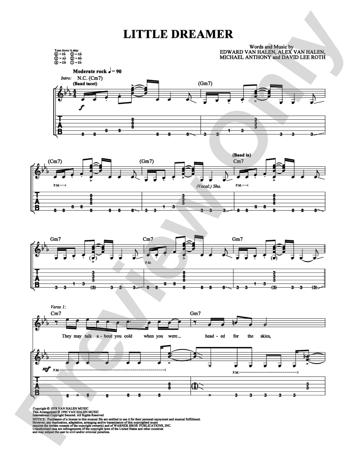 Little Dreamer: Guitar TAB Digital Sheet Music