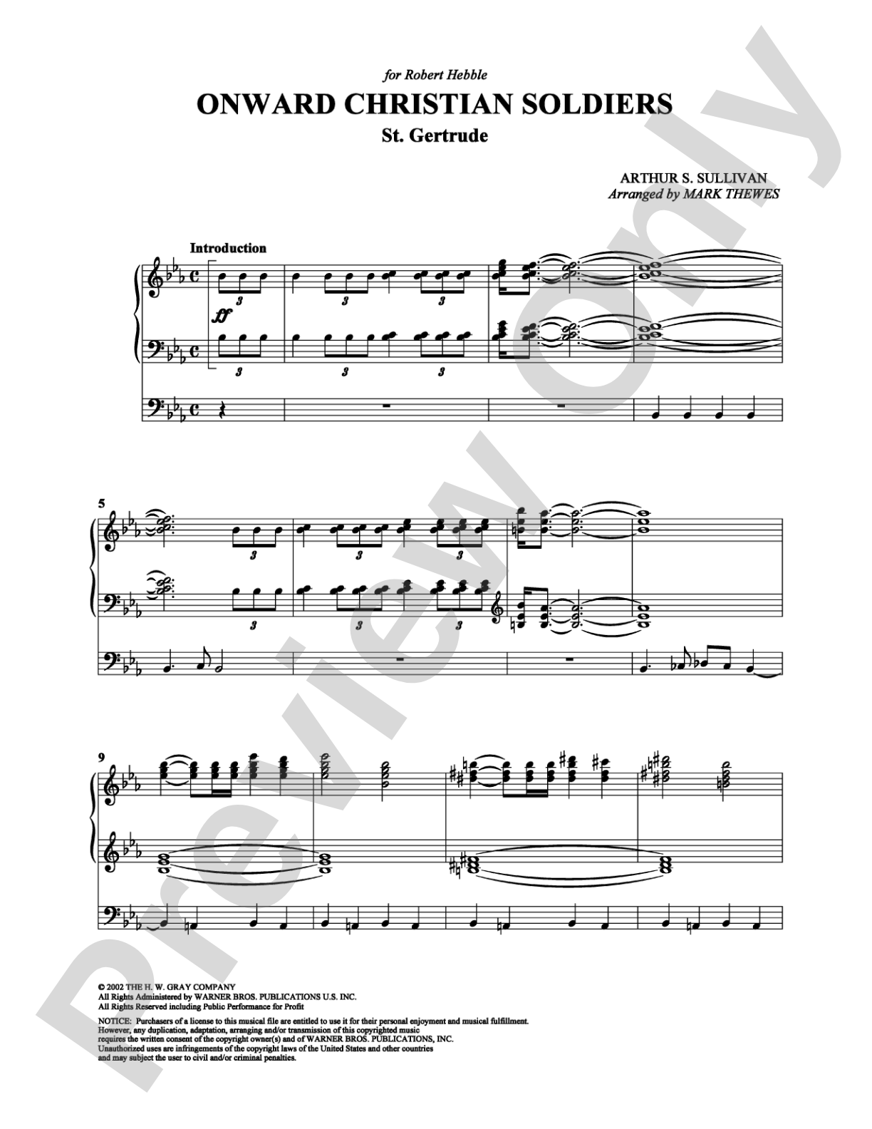 Onward Christian Soldiers: Organ Digital Sheet Music