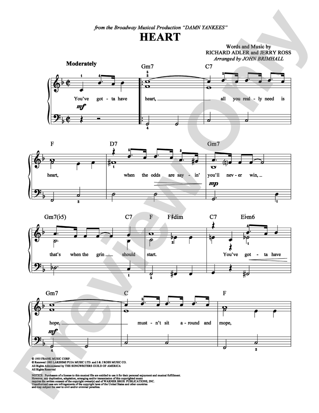 Heart: Easy Piano Digital Sheet Music