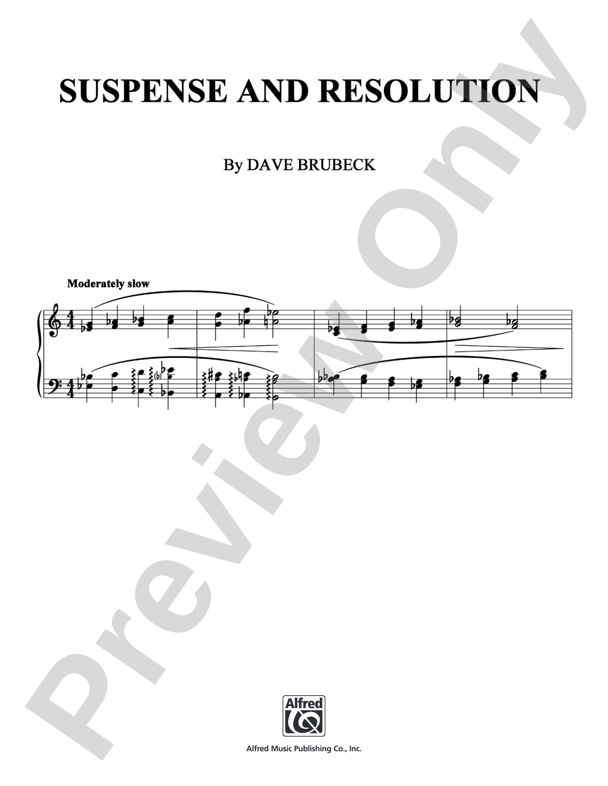 Suspense and Resolution: Piano Digital Sheet Music