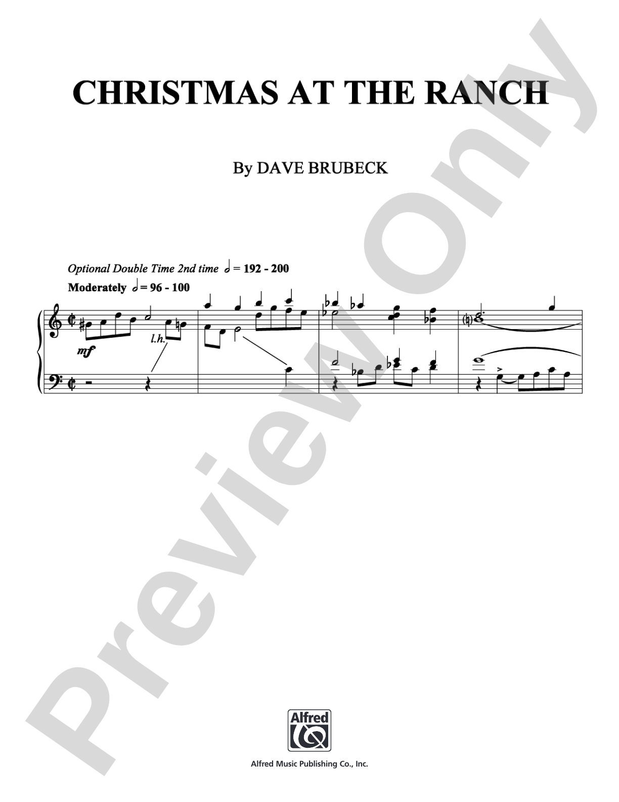 Christmas at the Ranch: Piano Digital Sheet Music