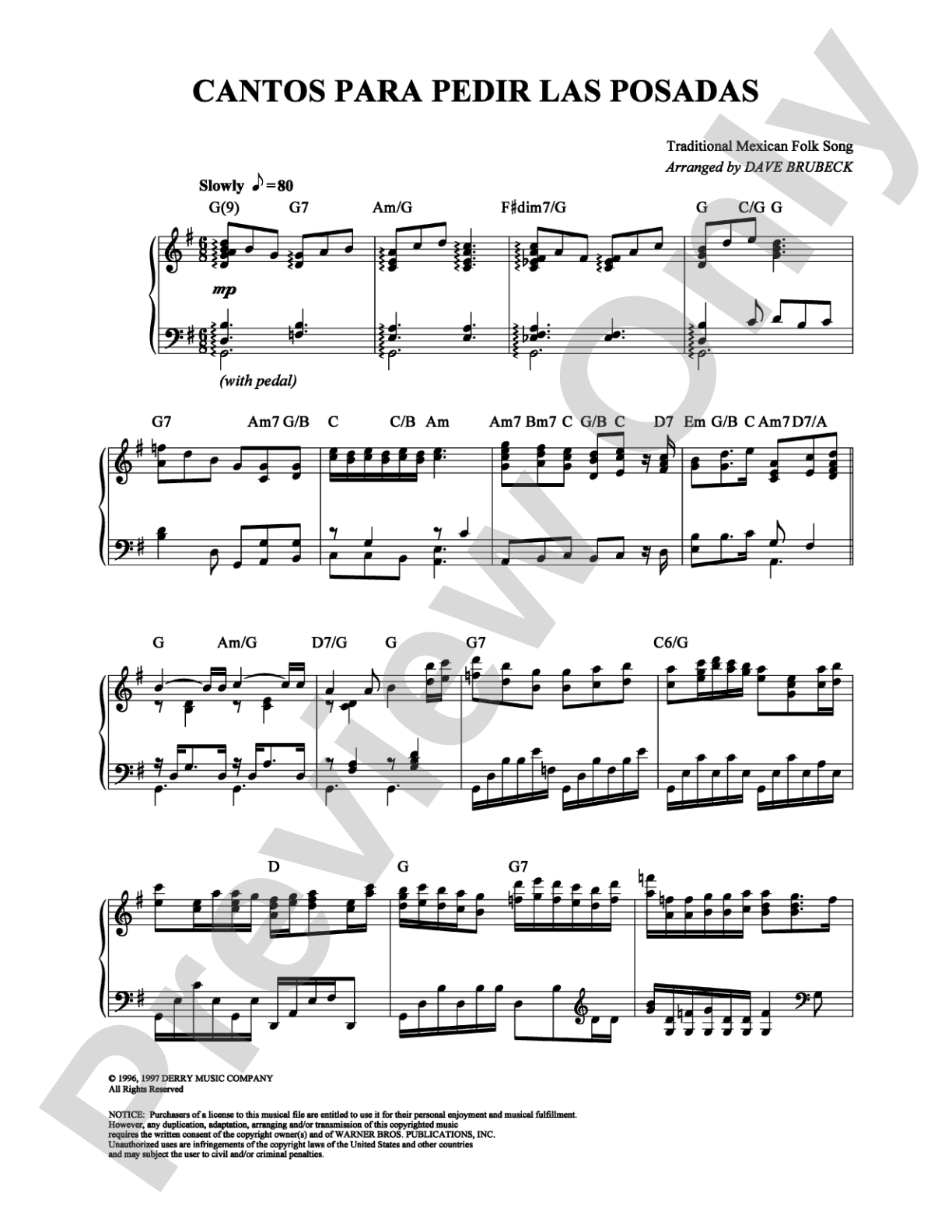 Cantos Para Pedir Las Posadas: Piano Digital Sheet Music