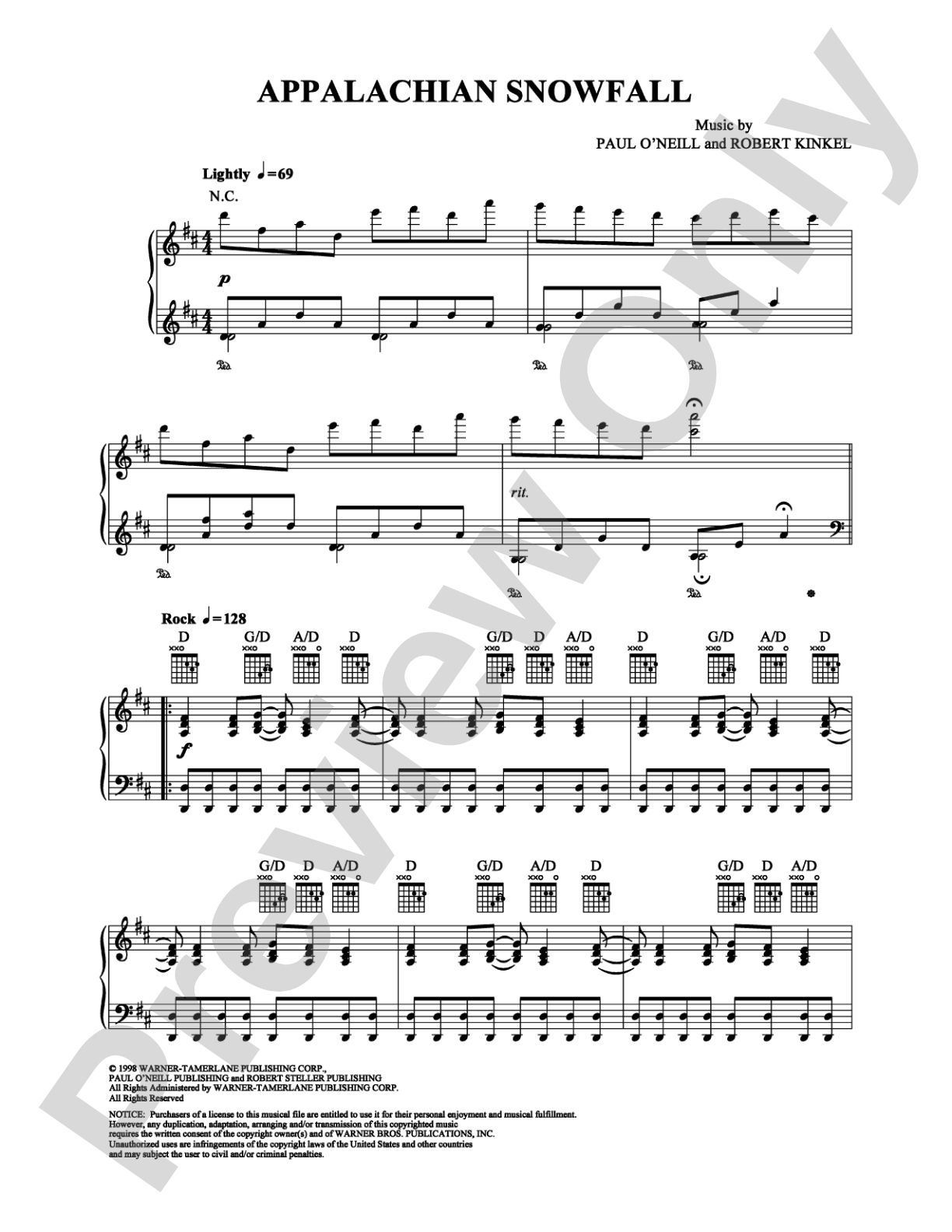 Appalachian Snowfall: Piano Digital Sheet Music