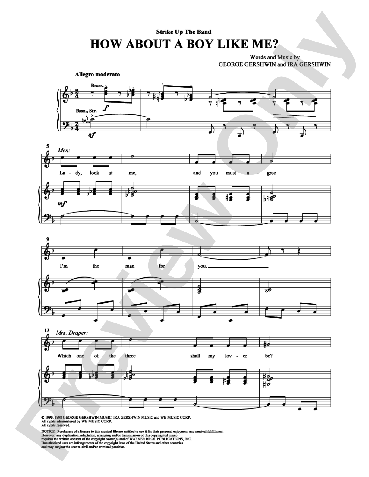 How About a Boy Like Me?: Piano/Vocal/Chords Digital Sheet Music
