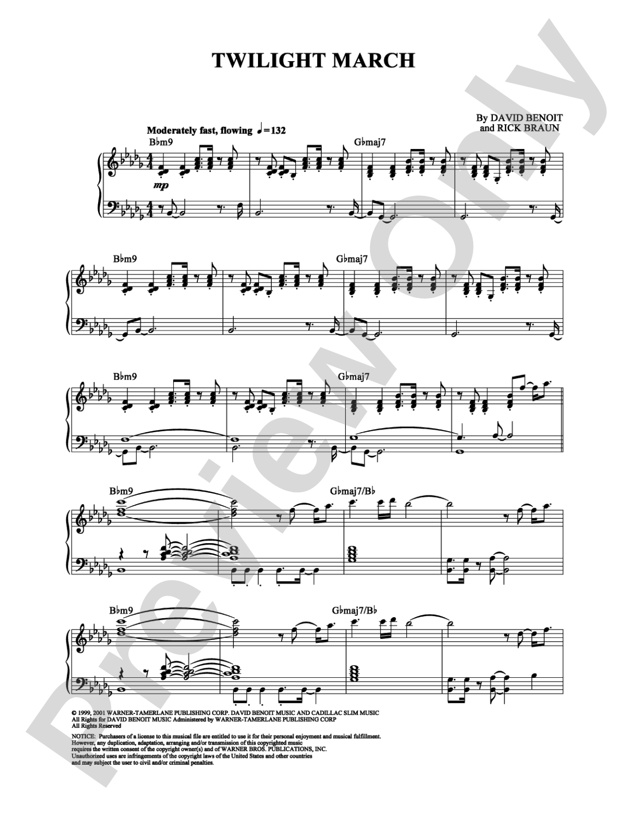 Twilight March: Piano Digital Sheet Music