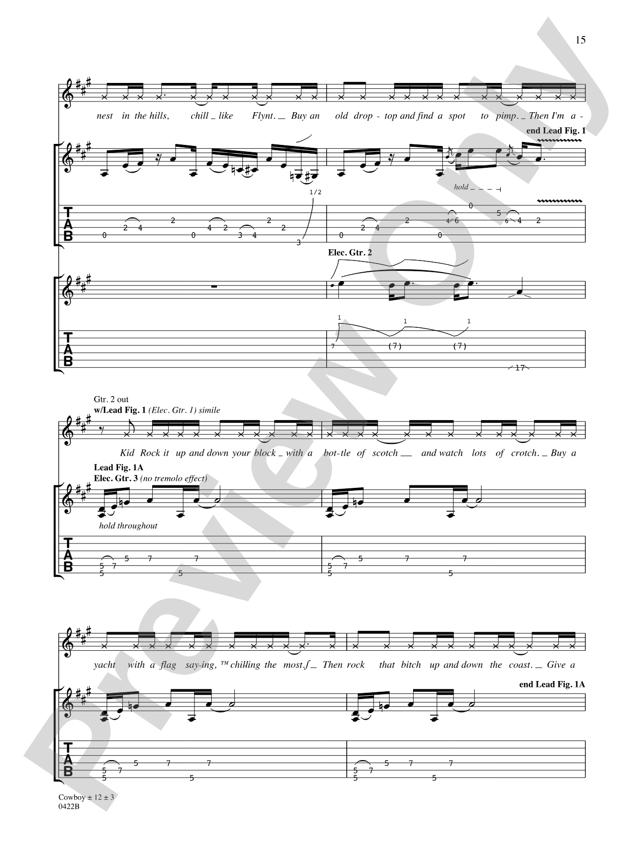 Cowboy: Authentic Guitar TAB