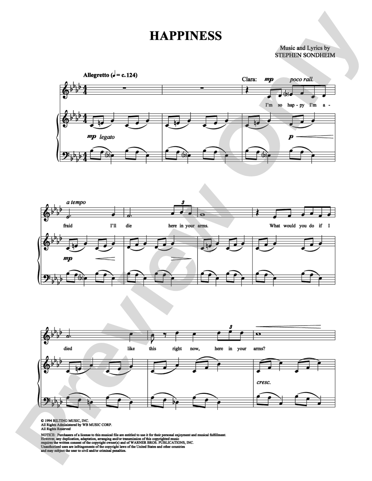 Happiness: Piano/Vocal/Chords Digital Sheet Music