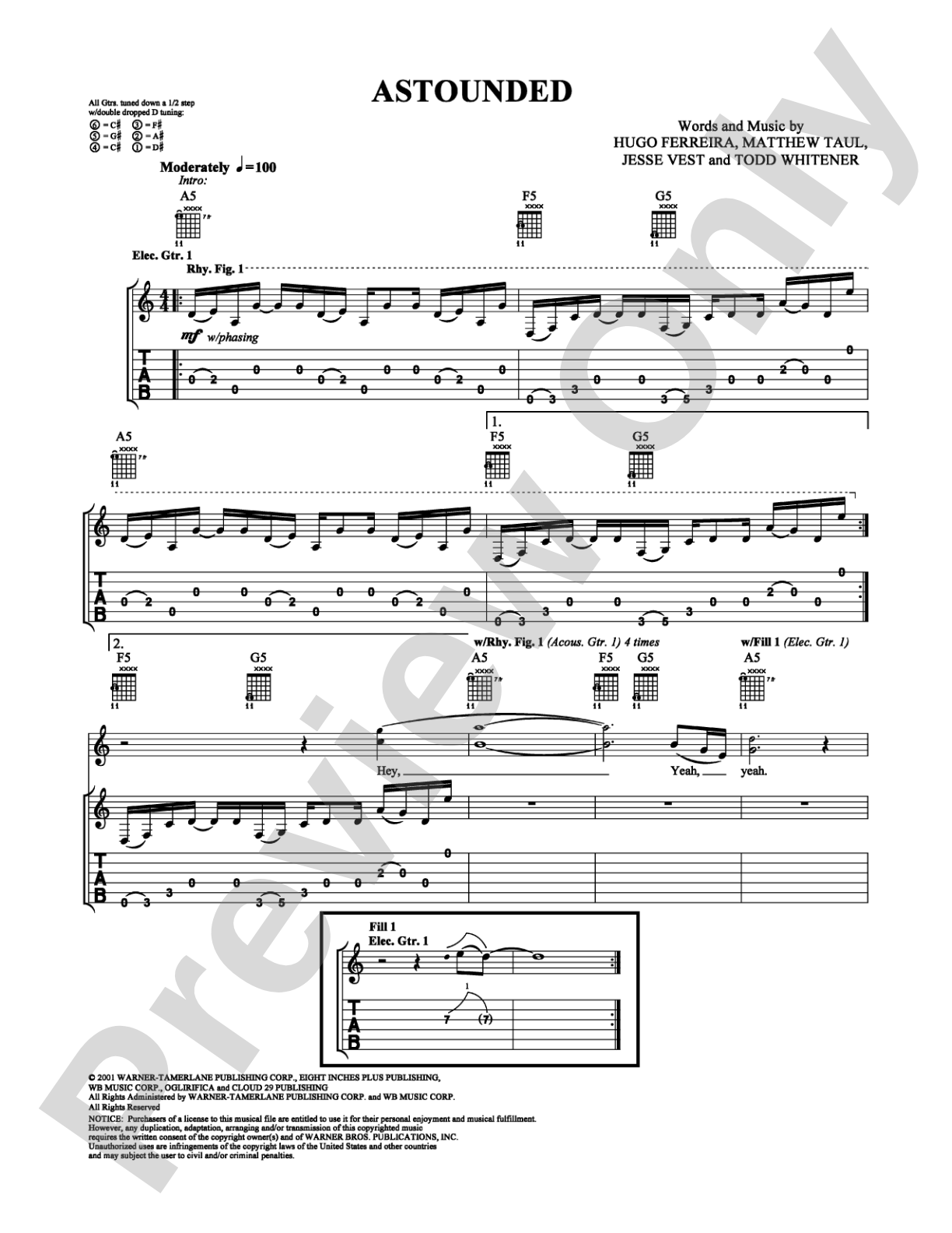 Astounded: Guitar TAB Digital Sheet Music