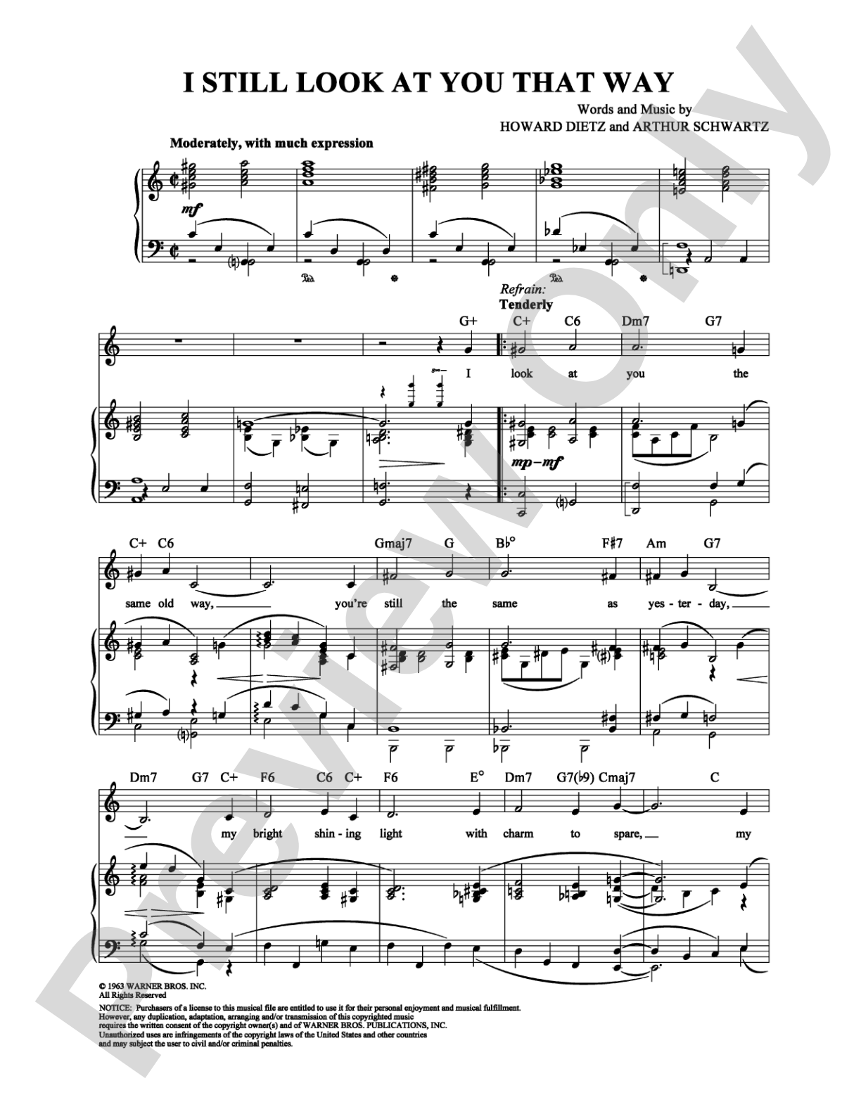 I Still Look at You That Way: Piano/Vocal/Chords Digital Sheet Music
