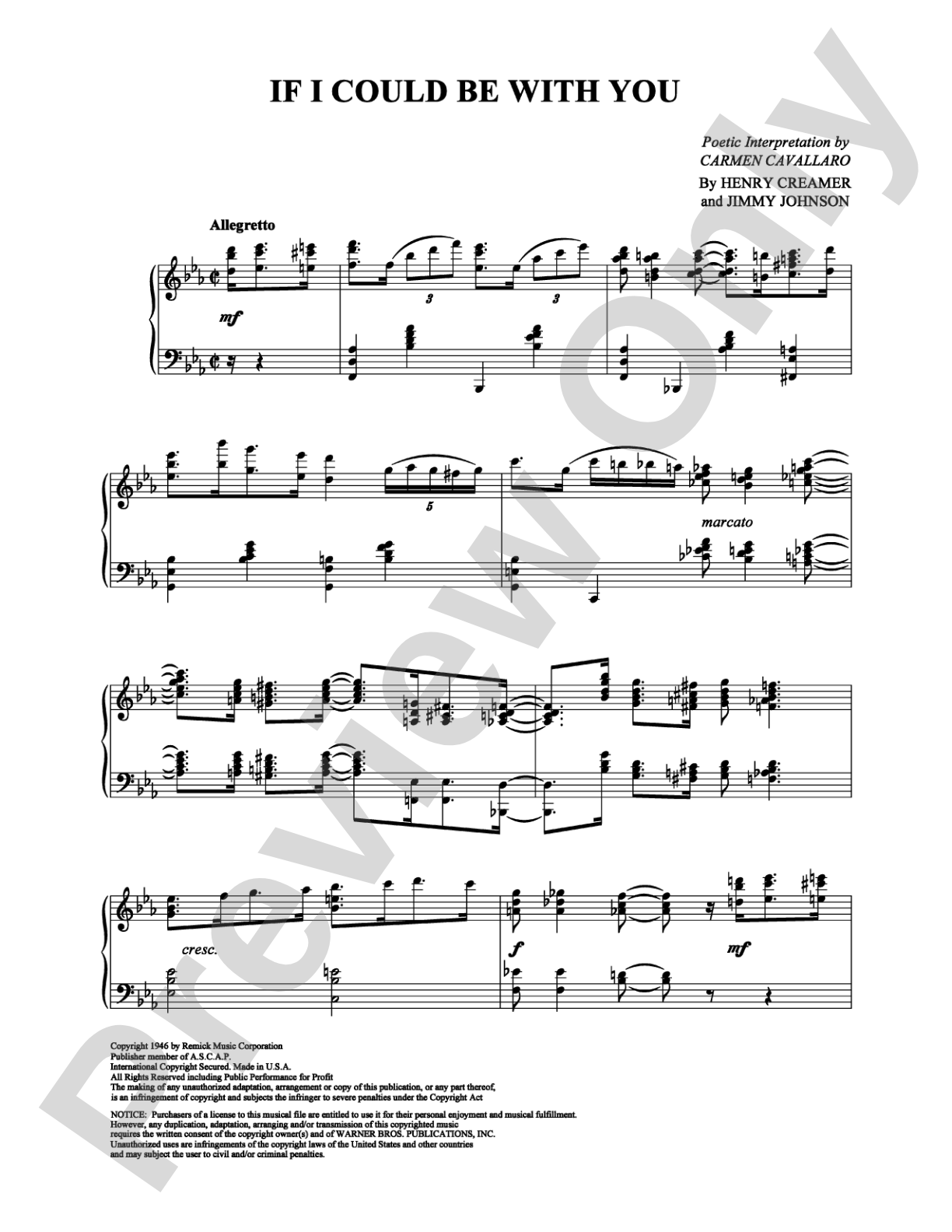 If I Could Be With You: Piano Digital Sheet Music