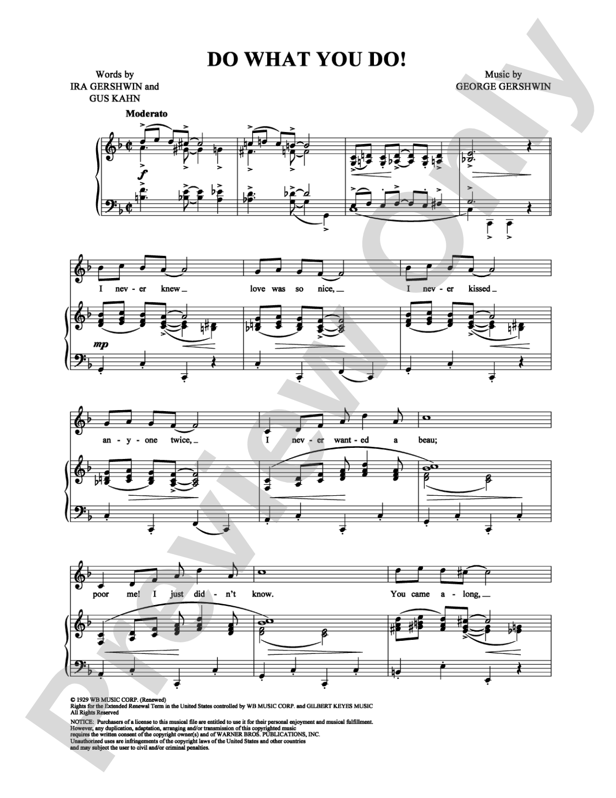 Do What You Do!: Piano/Vocal/Chords Digital Sheet Music