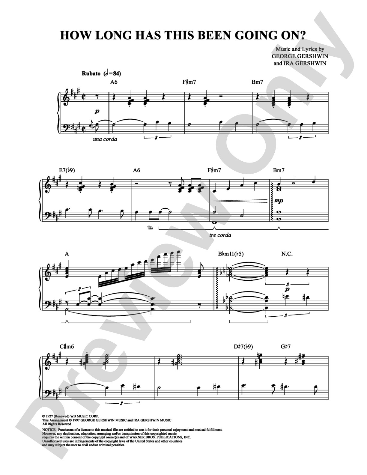 How Long Has This Been Going On?: Piano Digital Sheet Music