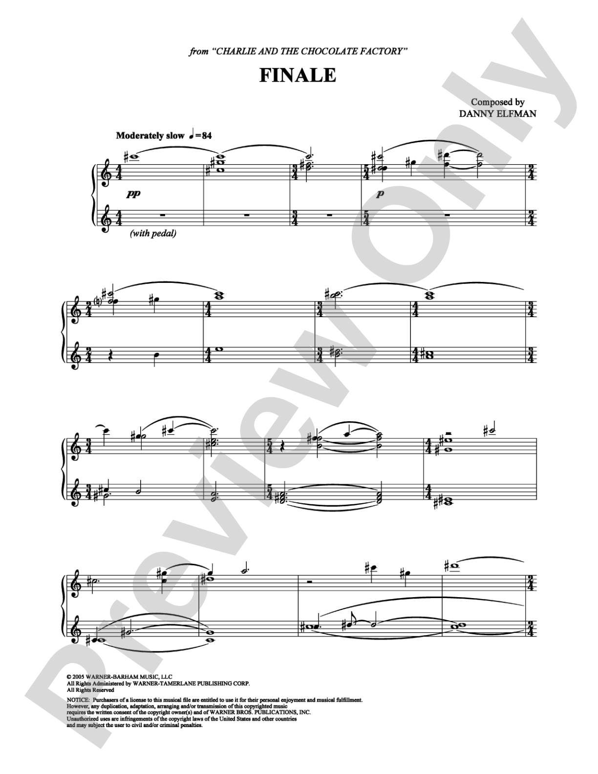 Finale: Piano Digital Sheet Music