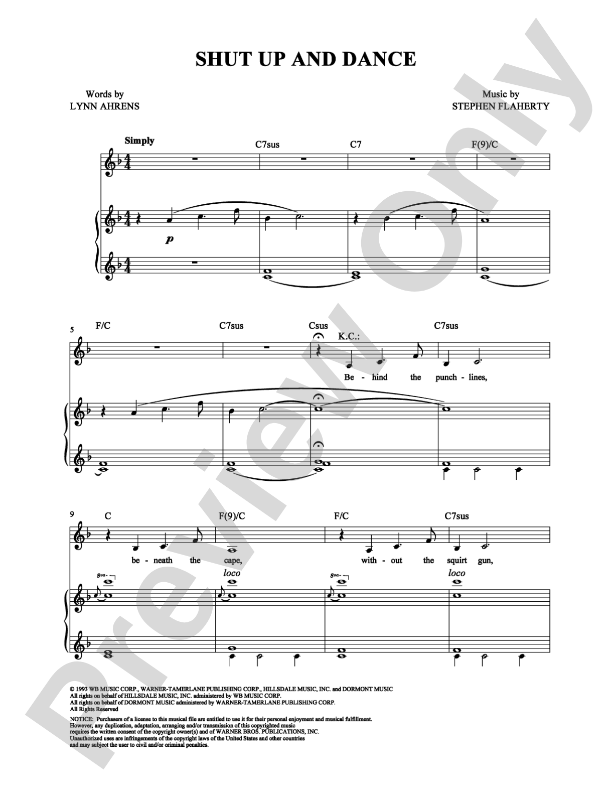 Shut Up and Dance: Piano/Vocal/Chords Digital Sheet Music