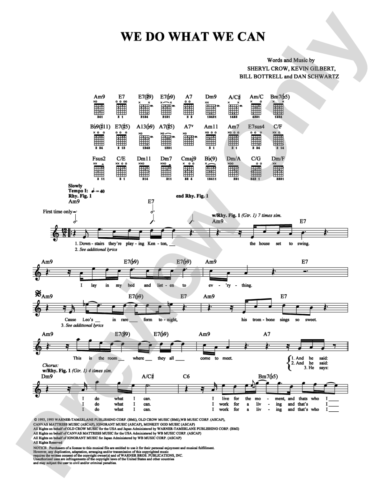 We Do What We Can: Guitar TAB Digital Sheet Music