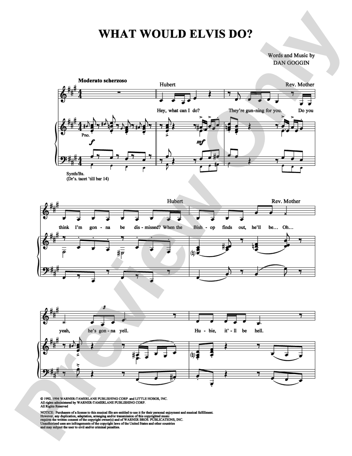 What Would Elvis Do?: Piano/Vocal/Chords Digital Sheet Music