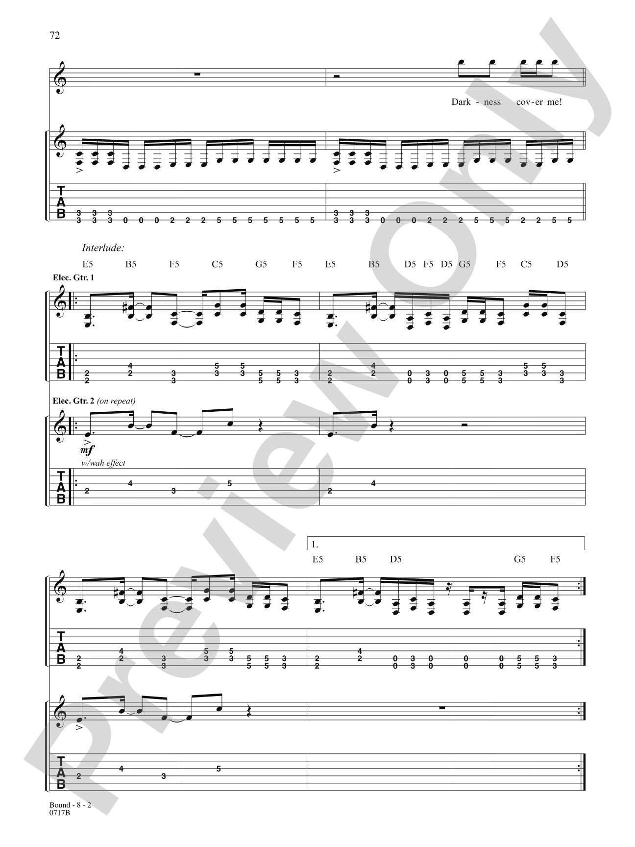 Bound: Authentic Guitar TAB