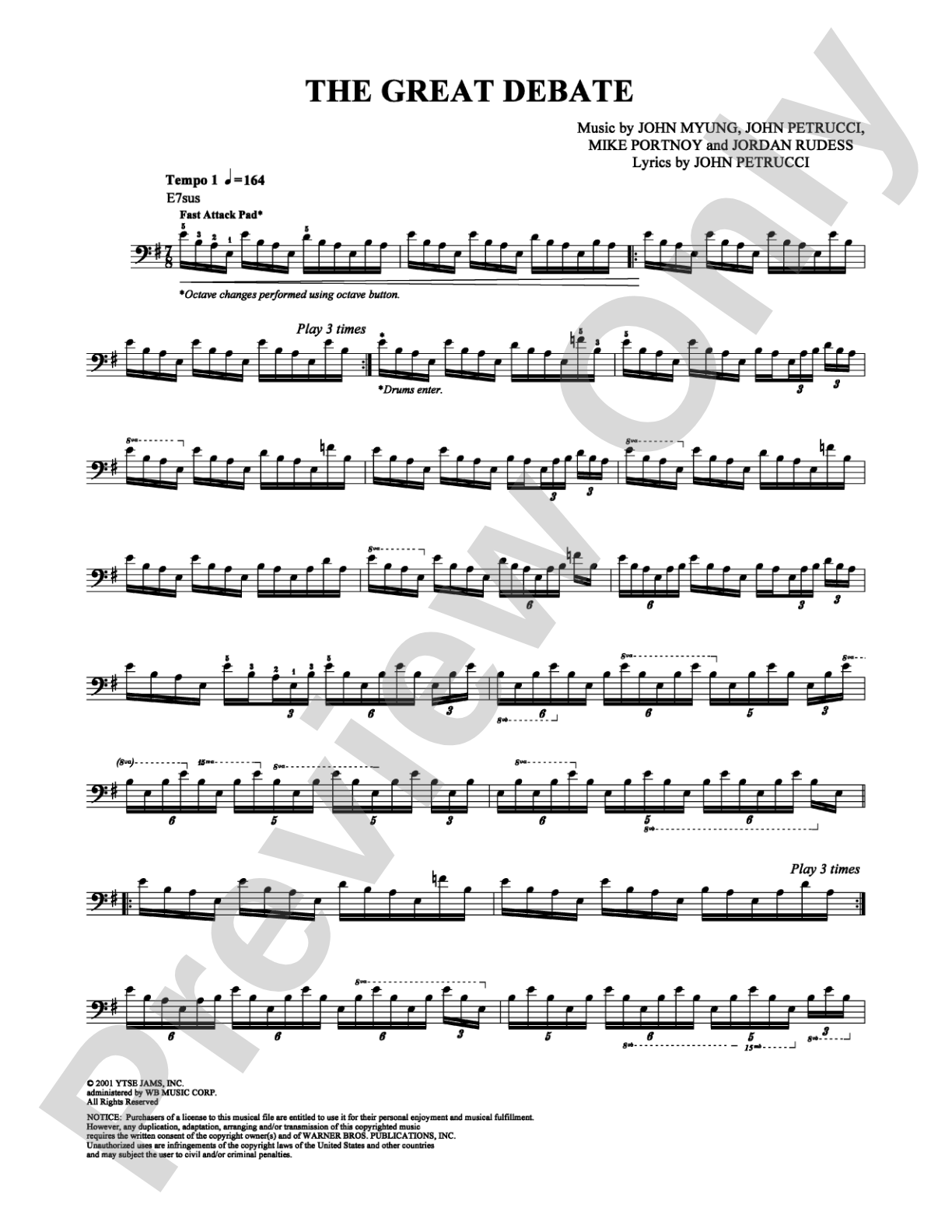 The Great Debate: Piano/Vocal/Chords Digital Sheet Music