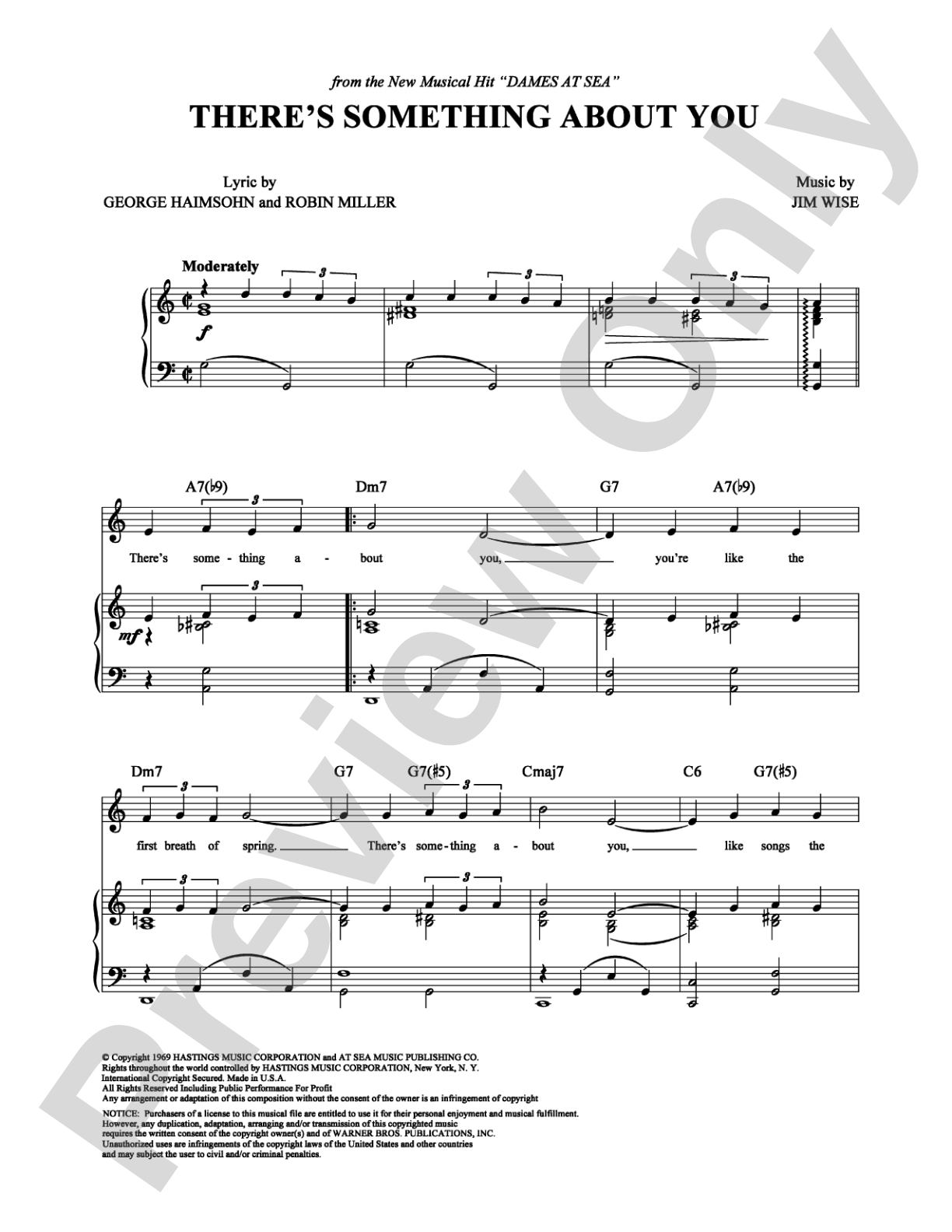 There's Something About You: Piano/Vocal/Chords Digital Sheet Music