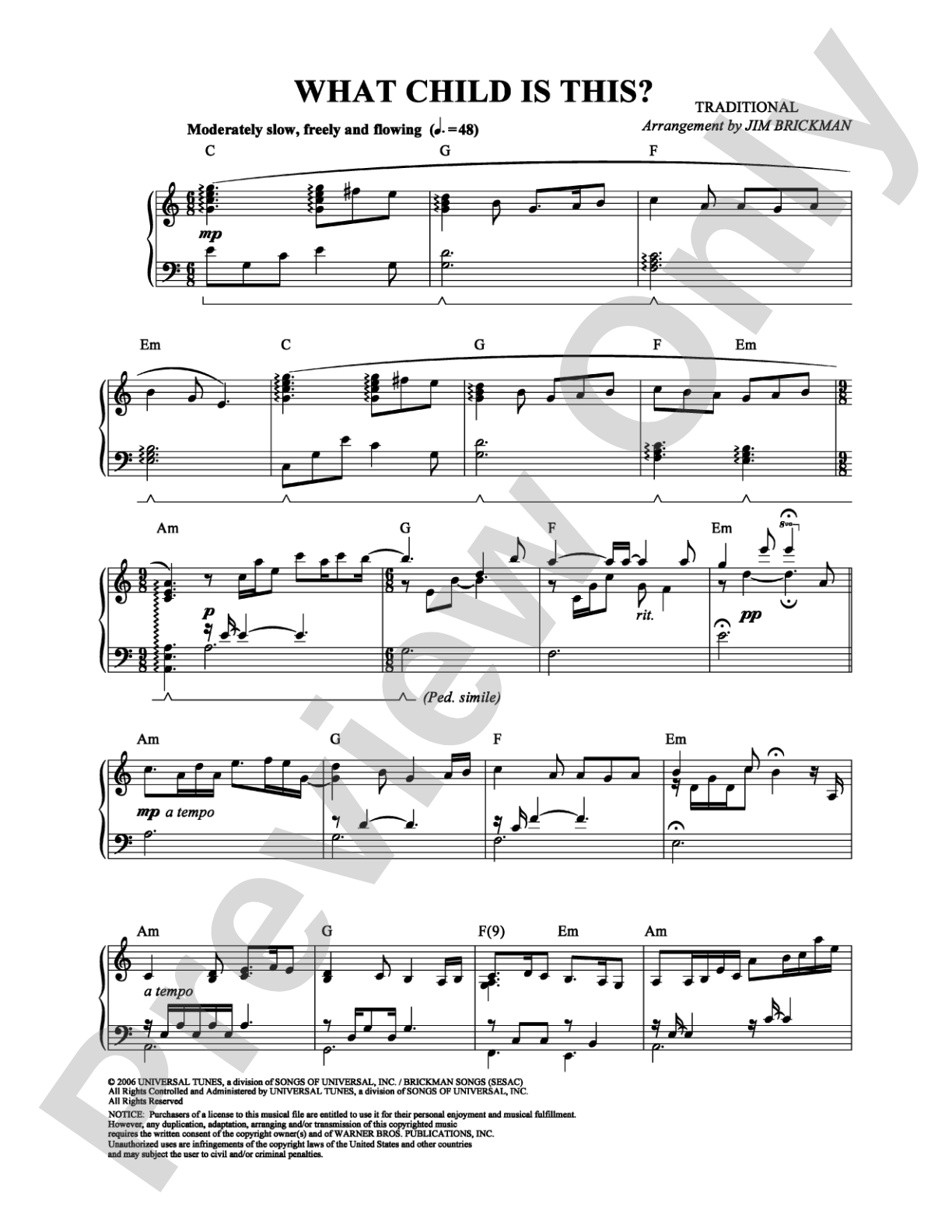 What Child Is This?: Piano Digital Sheet Music